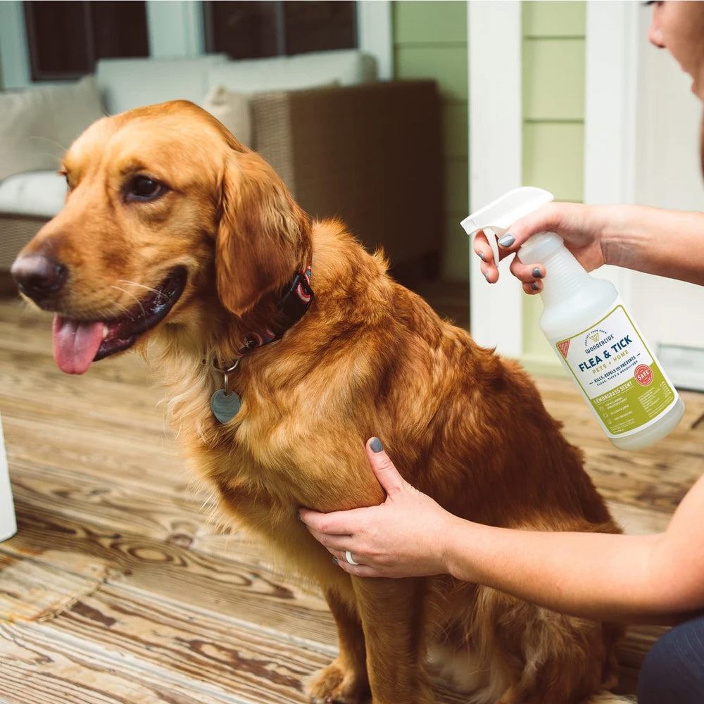 Wondercide - Flea, Tick & Mosquito Spray for Pets + Home - 16 oz Lemongrass