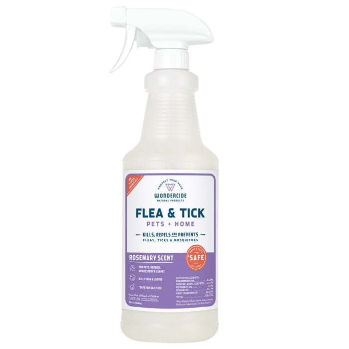 Wondercide - Flea, Tick & Mosquito Spray for Pets + Home - 32 oz Rosemary