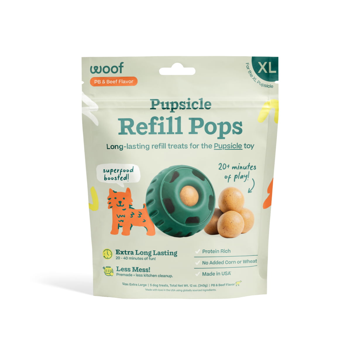 WOOF Beef Pops XL