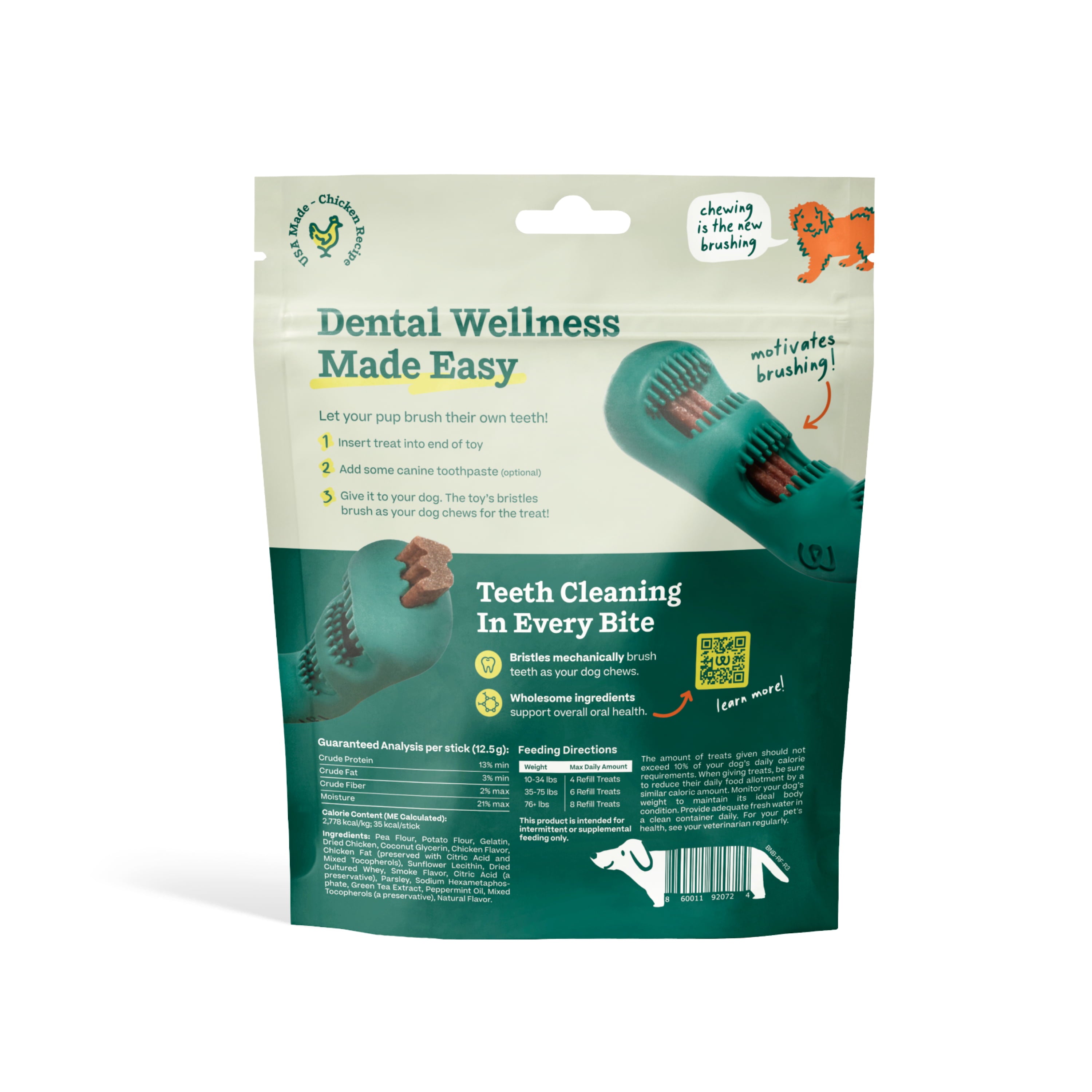 WOOF Bite n' Brush Dental Refills Chicken