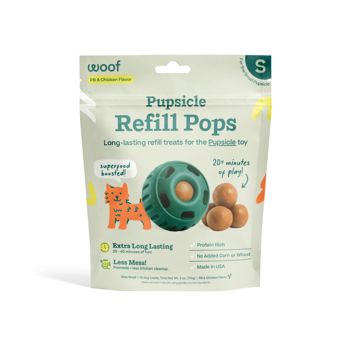 WOOF Chicken Pops Small