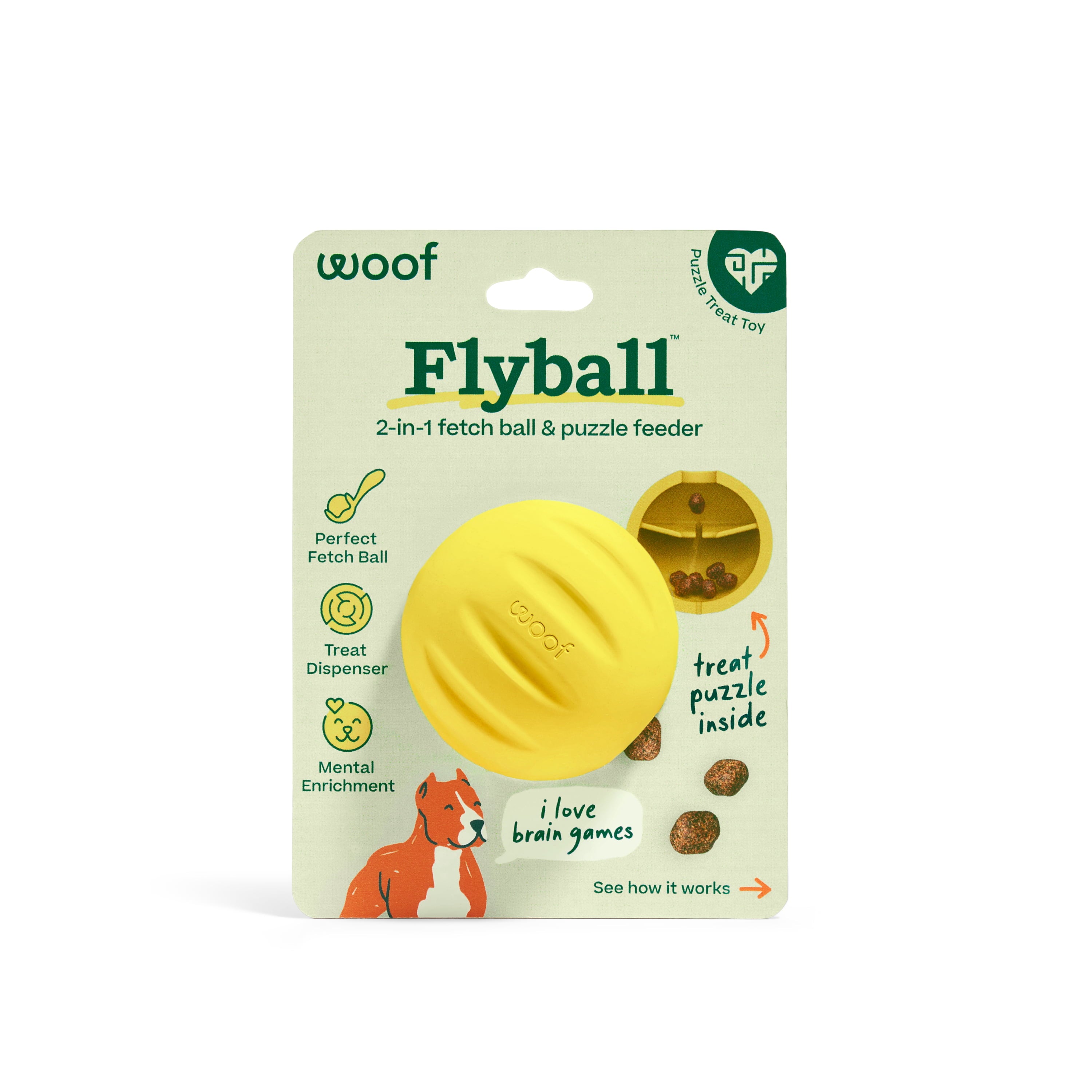 WOOF FlyBall Single Yellow