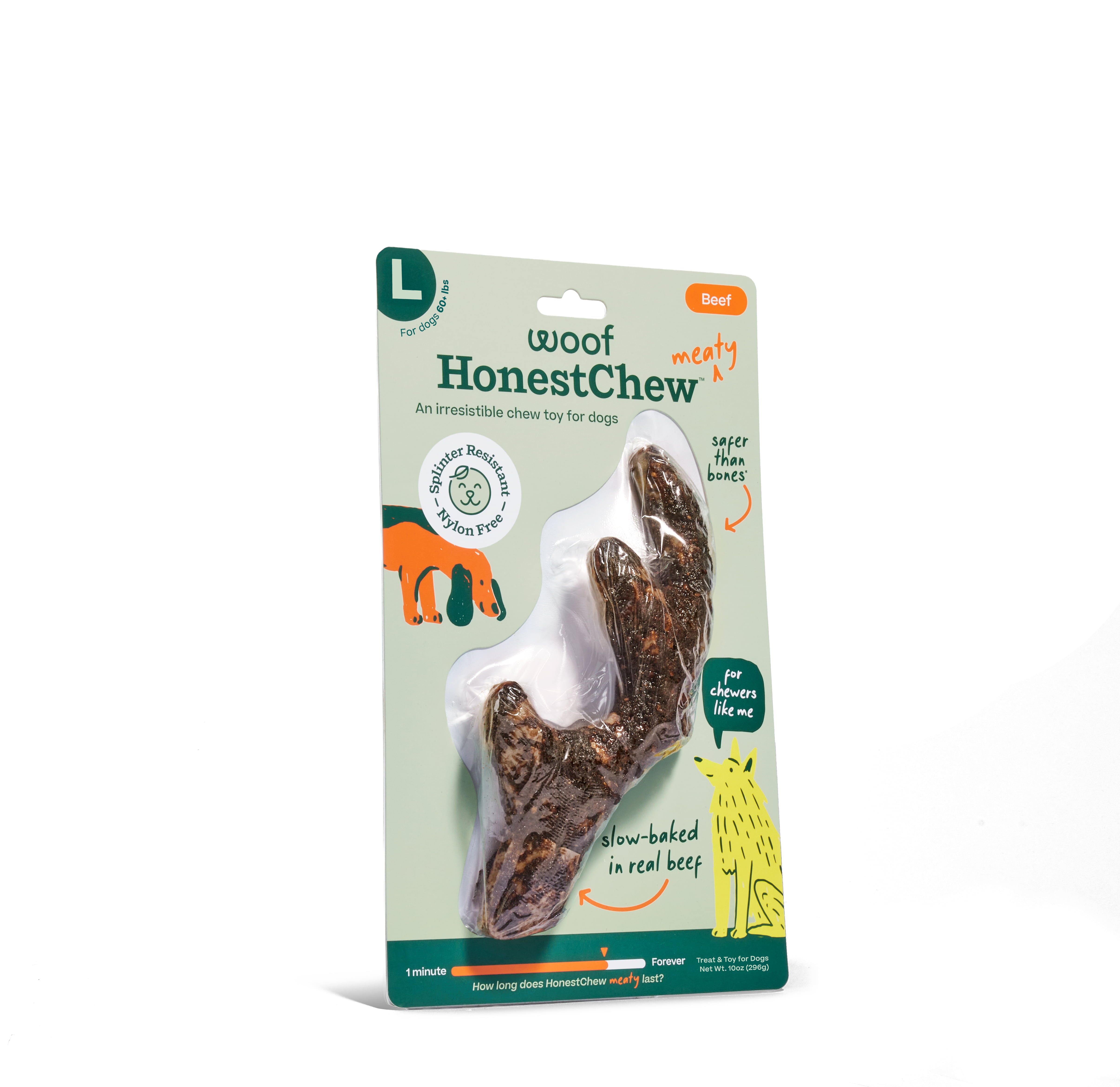 WOOF HonestChew Meaty Antler - Large