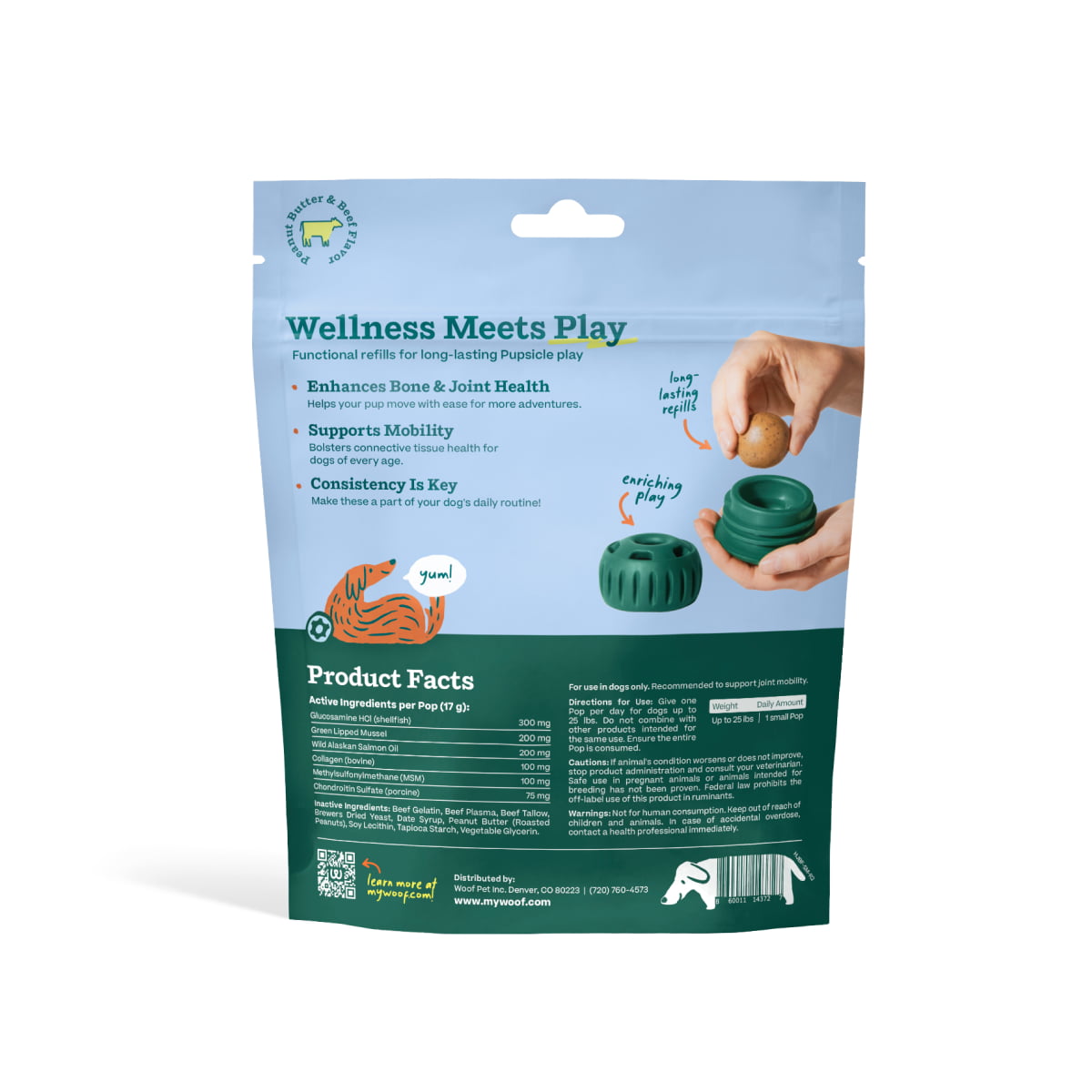 WOOF Joint Health Wellness Pops Small