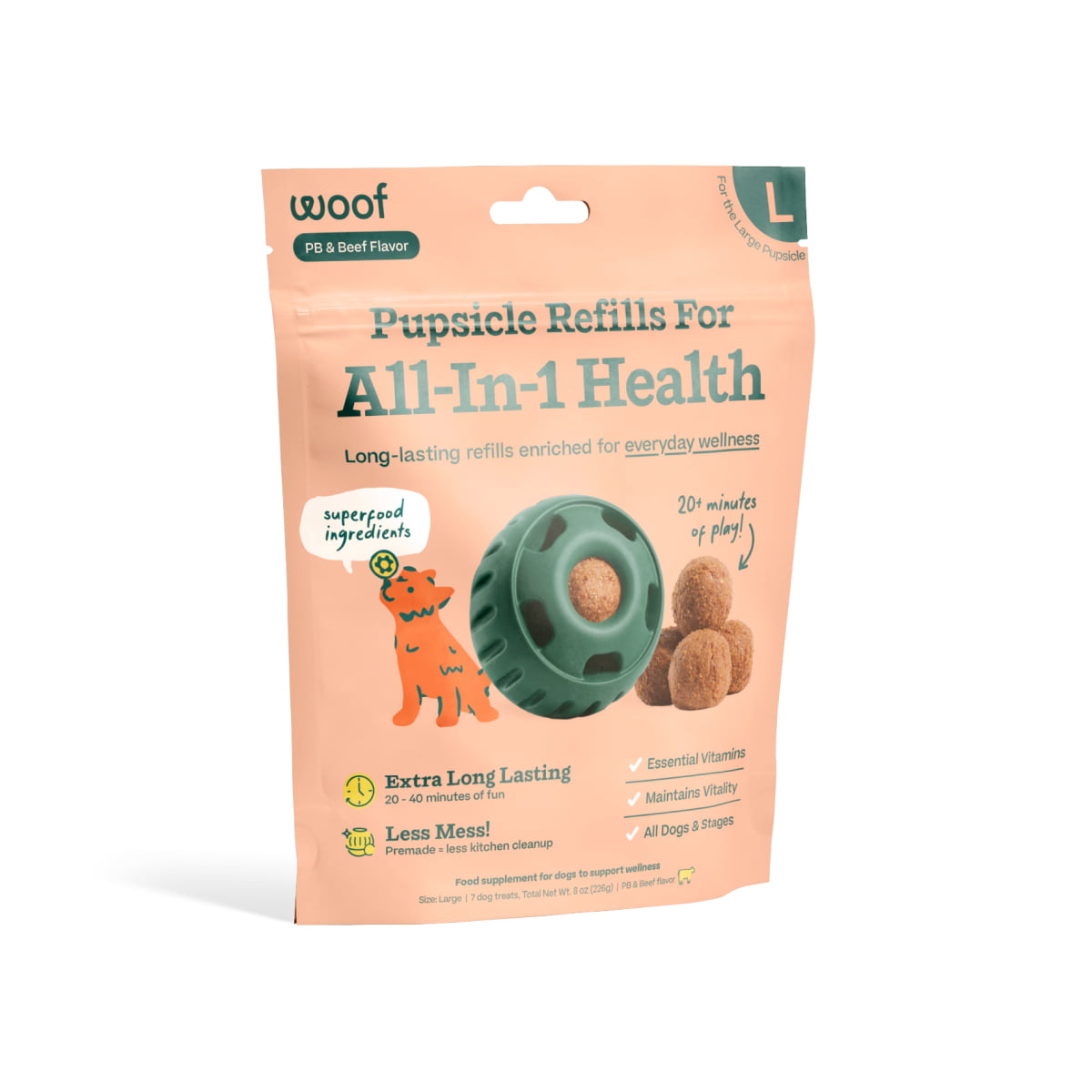 WOOF All-In-1 Wellness Pops Large