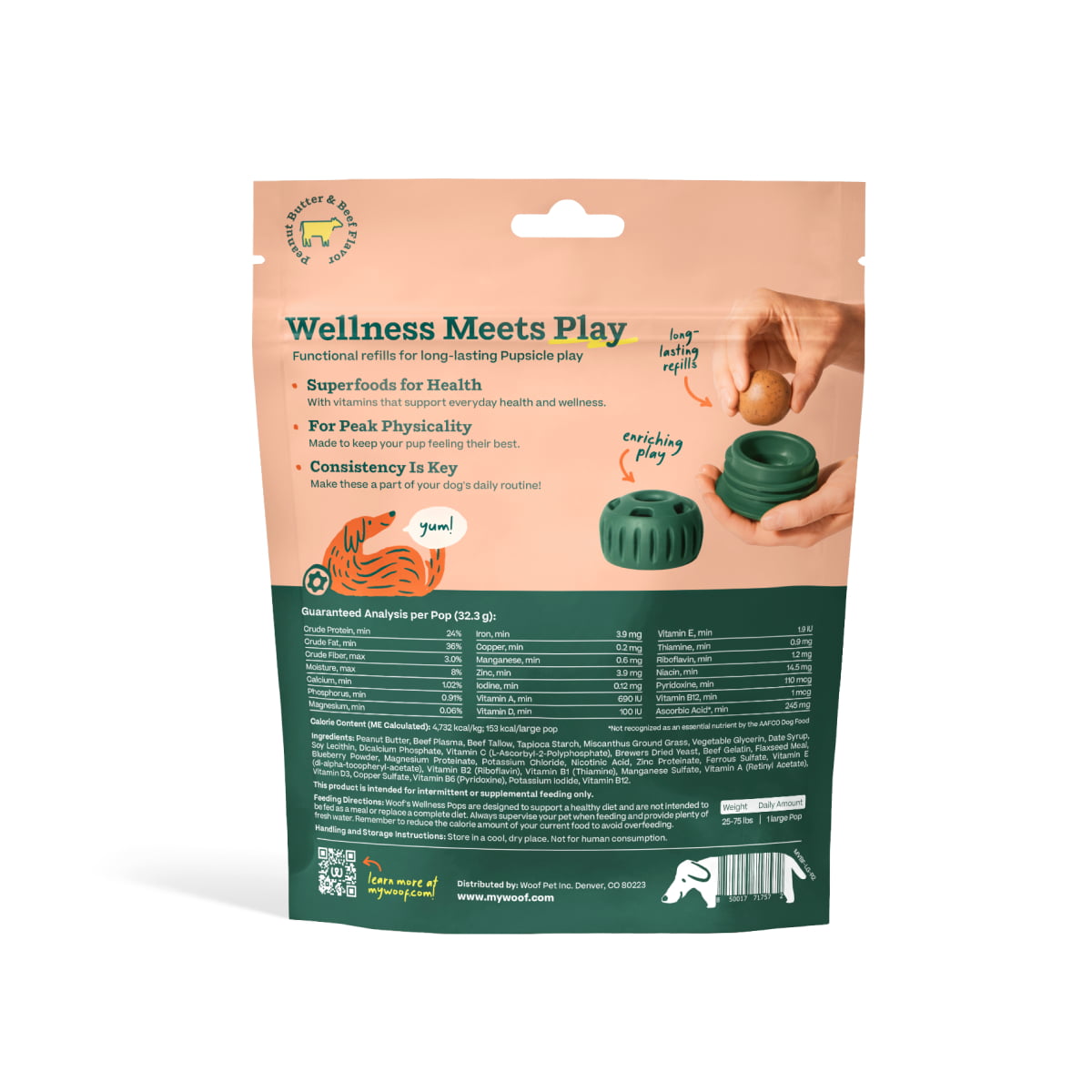 WOOF All-In-1 Wellness Pops Large