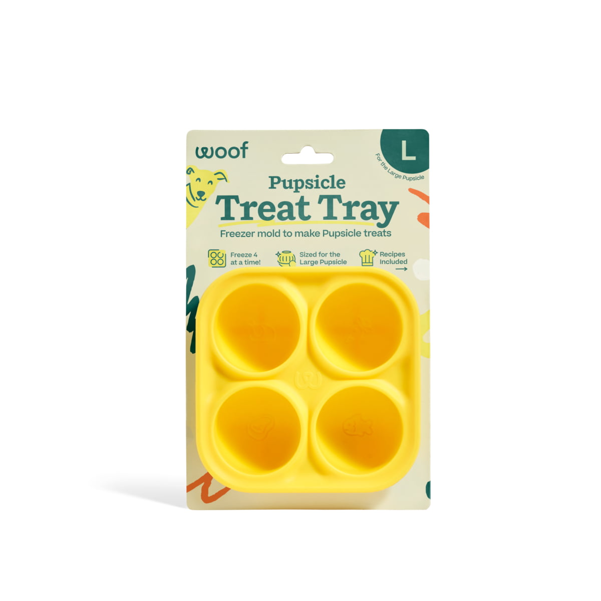 WOOF Pupsicle Treat Tray Large