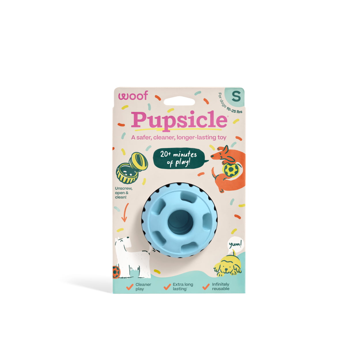 WOOF Pupsicle 'Birthday' Blue Small