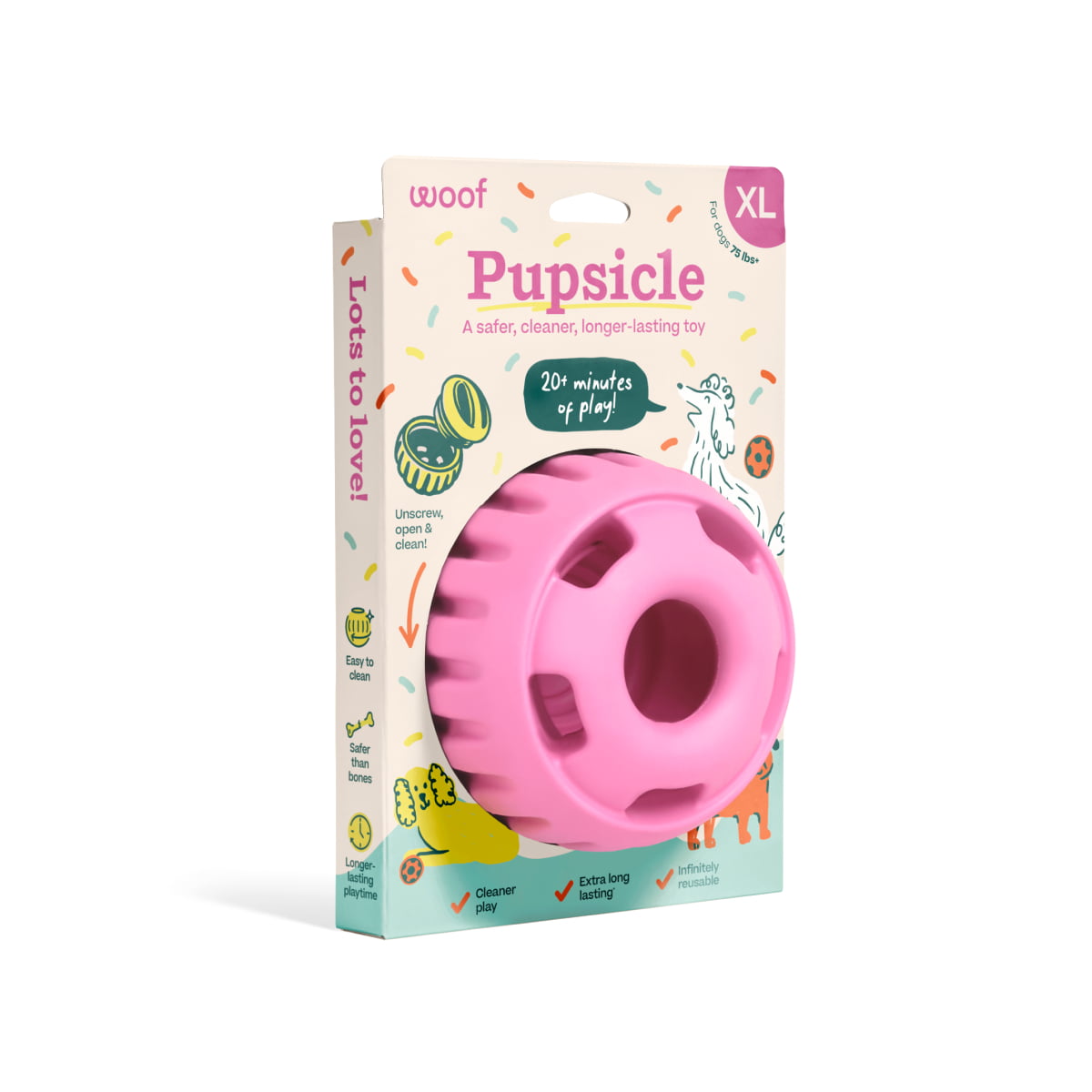 WOOF Pupsicle 'Birthday' Pink XL