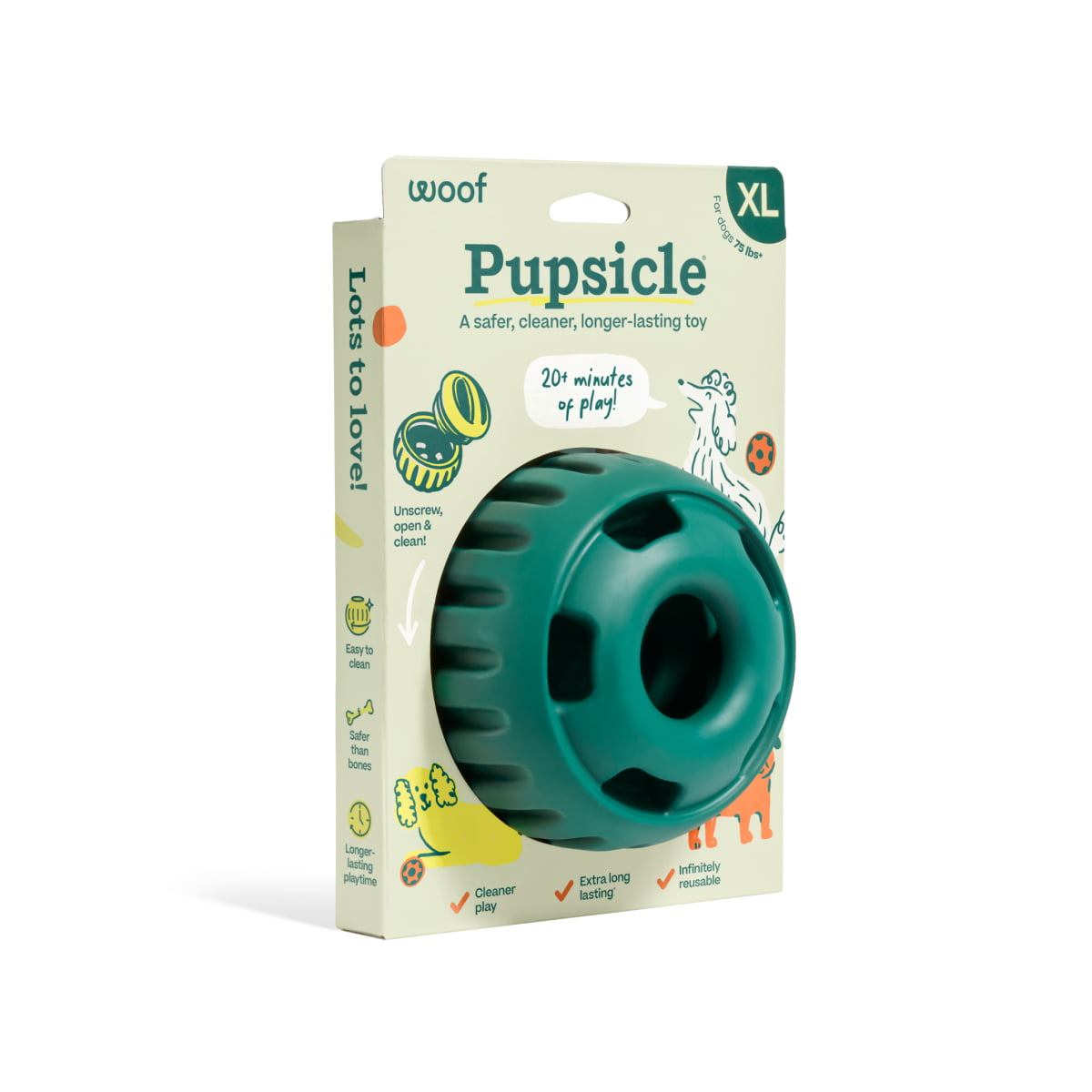WOOF Pupsicle Green XL