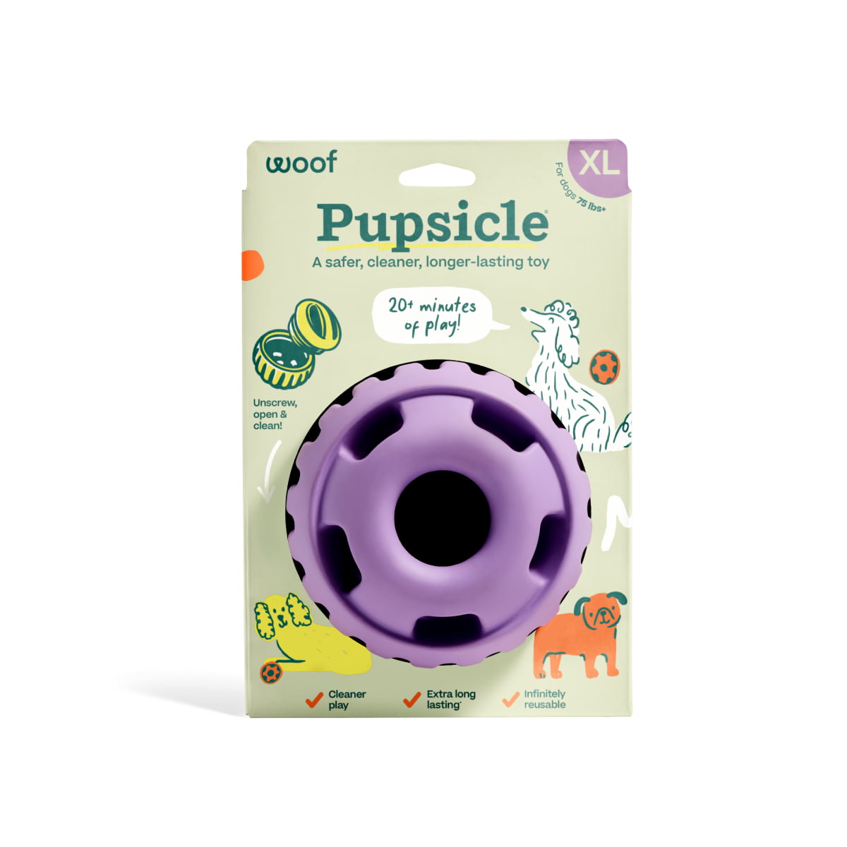WOOF Pupsicle Lavender XL