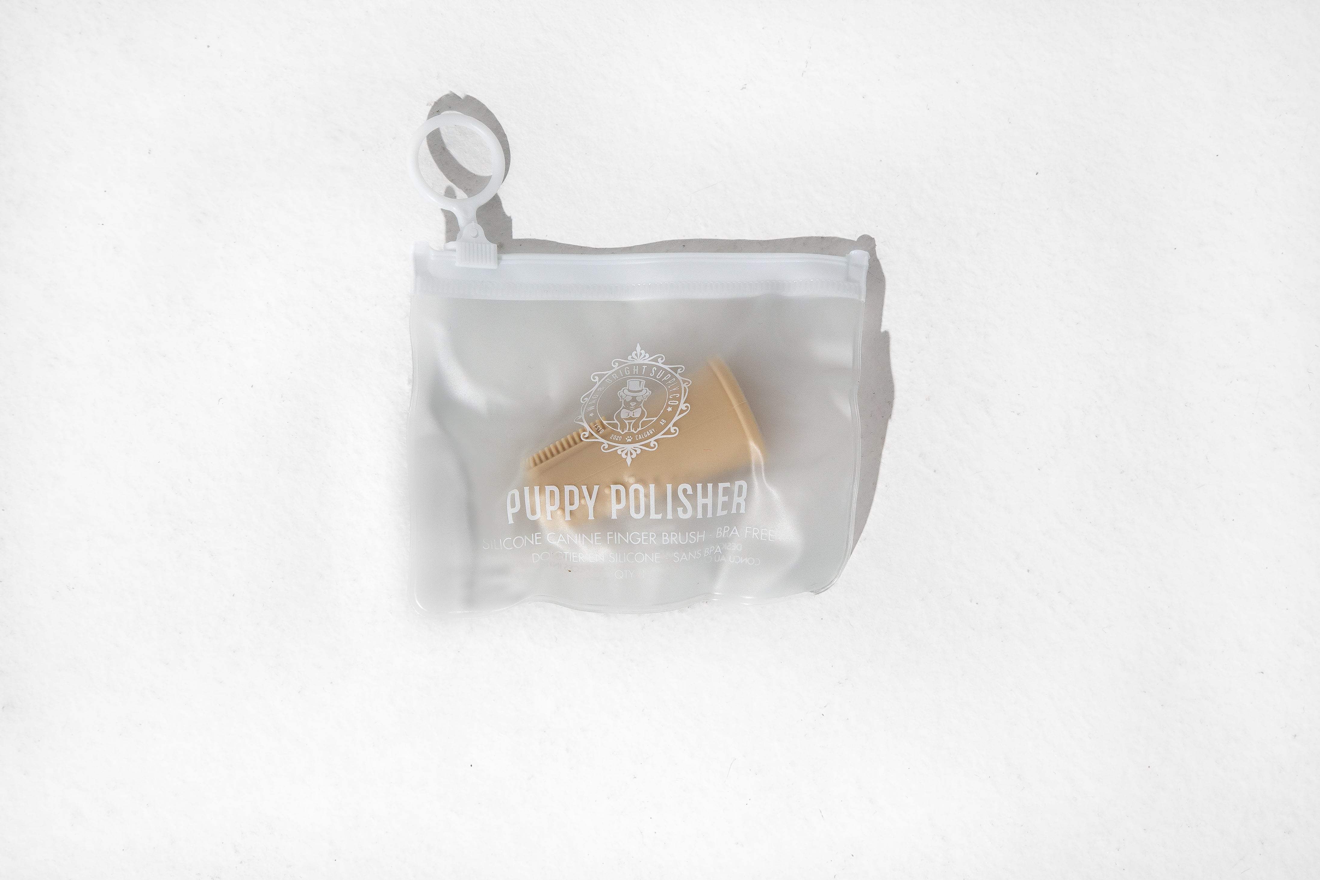 Wag & Bright Supply Co. Puppy Polisher Finger Brush & Zip Travel Case