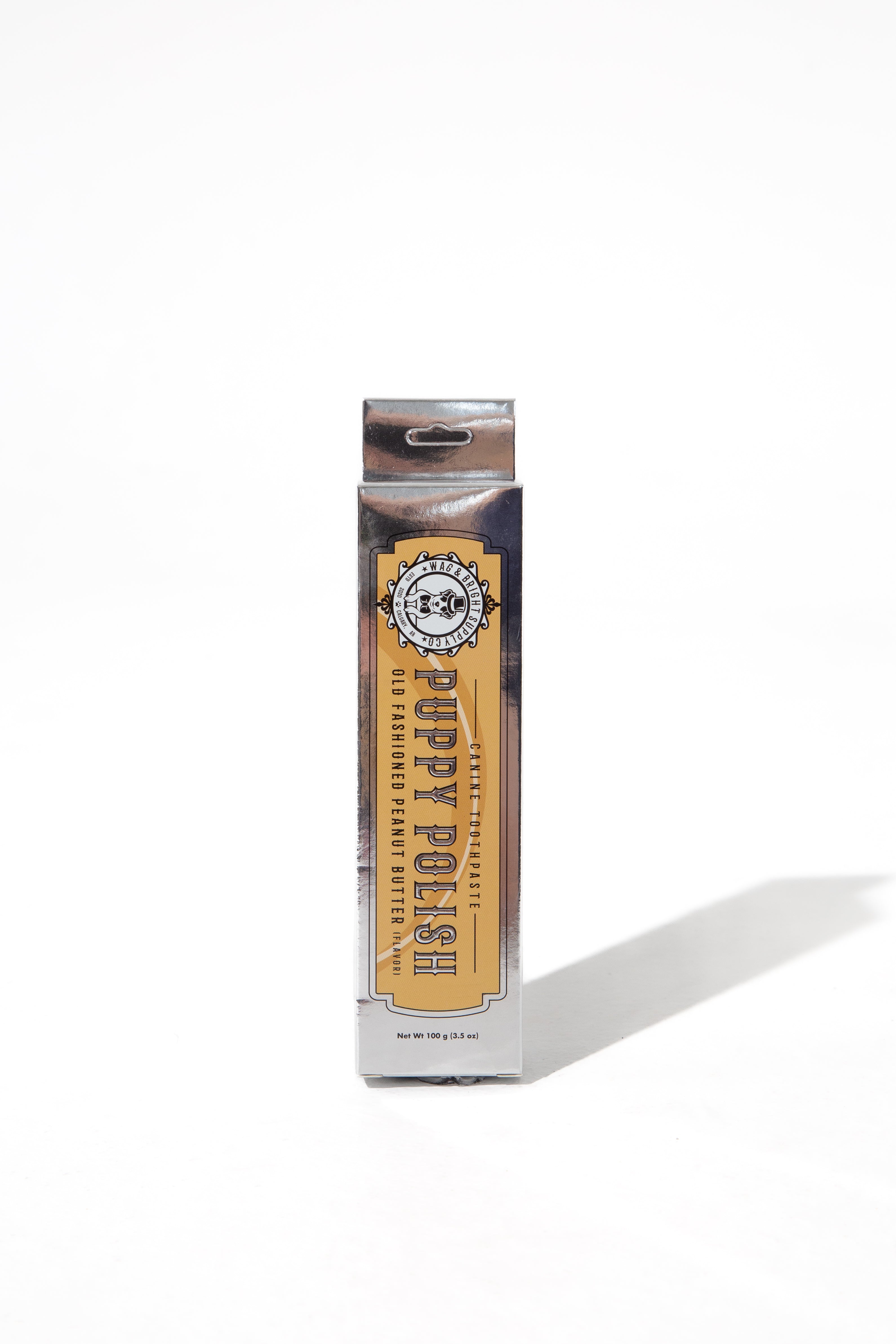 Wag & Bright Supply Co. Puppy Polish Natural Canine Toothpaste Old Fashioned Peanut Butter Flavor 3.5oz