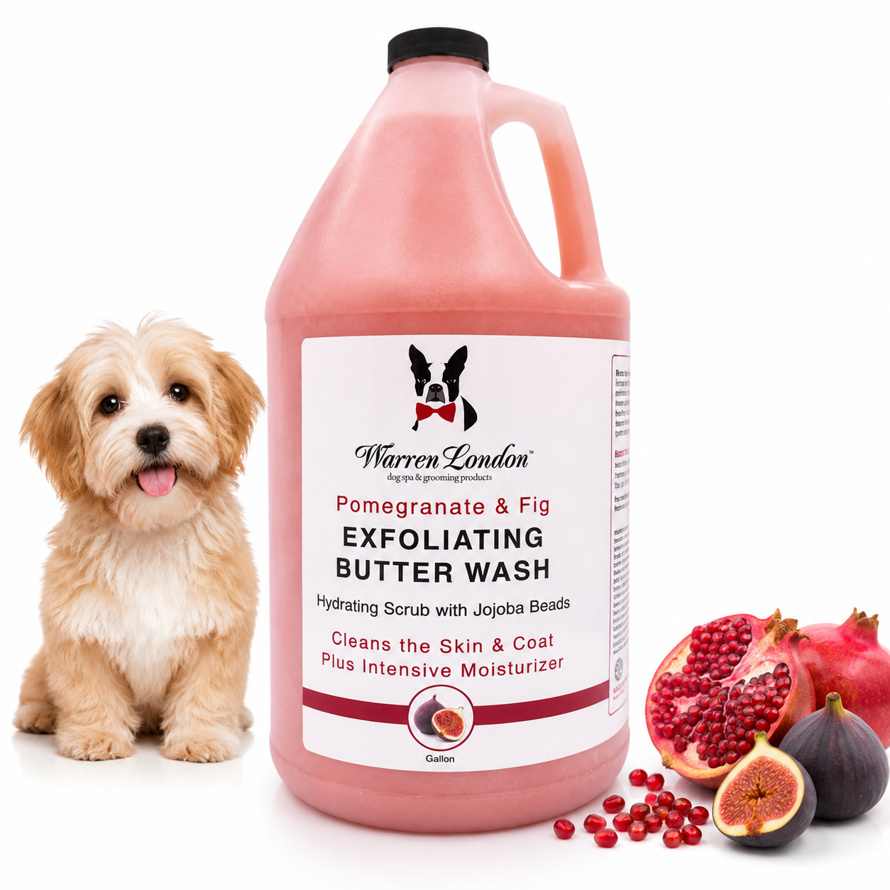 Warren London Exfoliating Butter Wash, Pomegranate & Fig 1 Gallon
