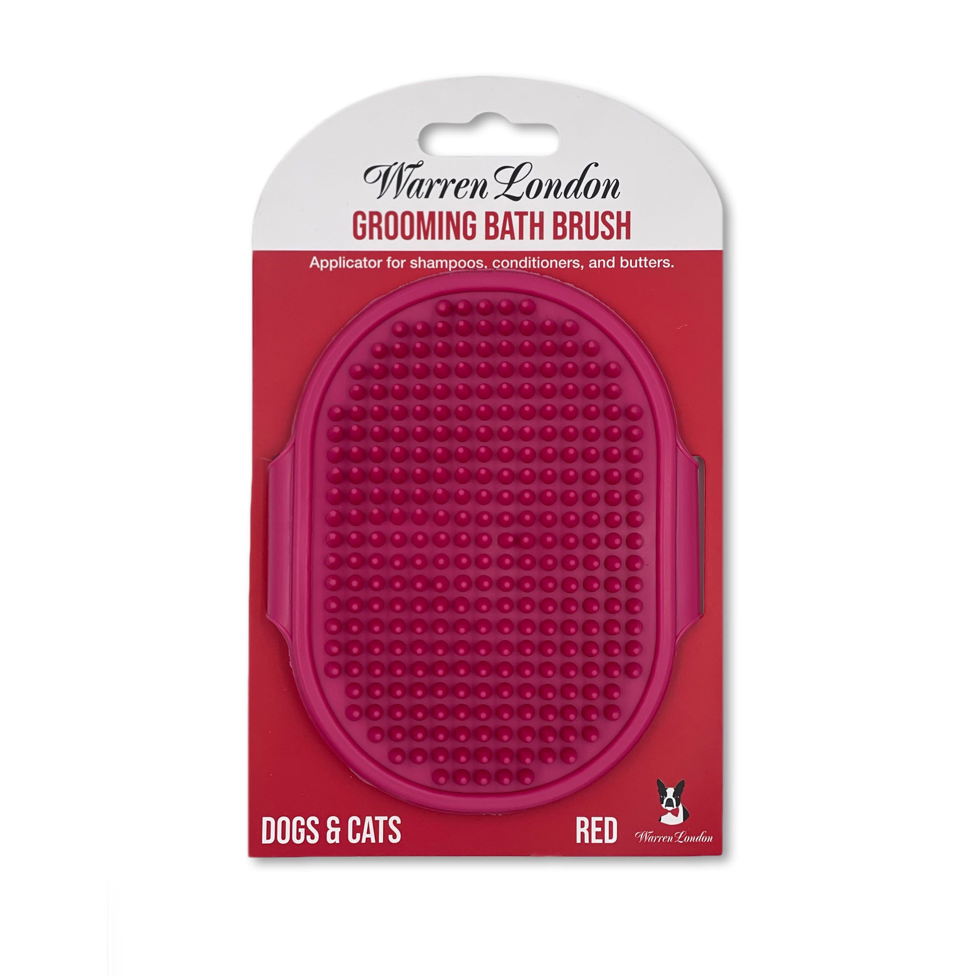 Warren London Bath Brush, Red