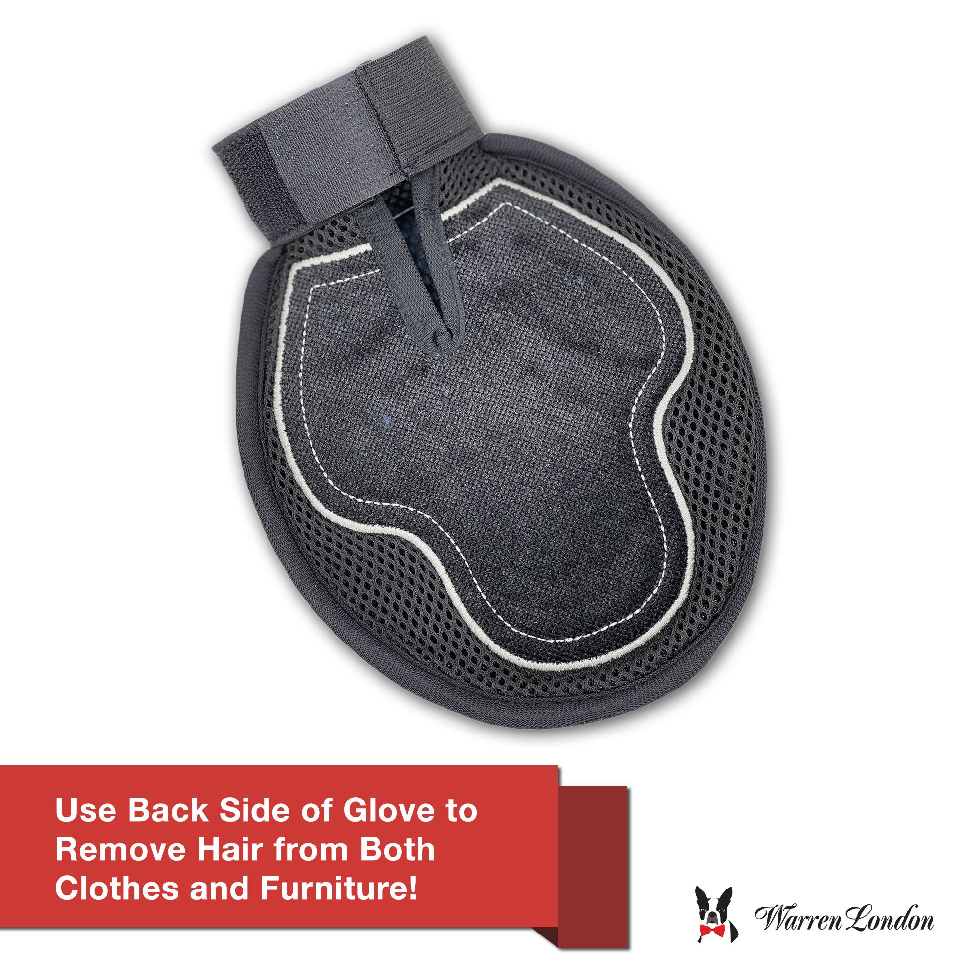 Warren London 2-in-1 Grooming Glove, Double Sided