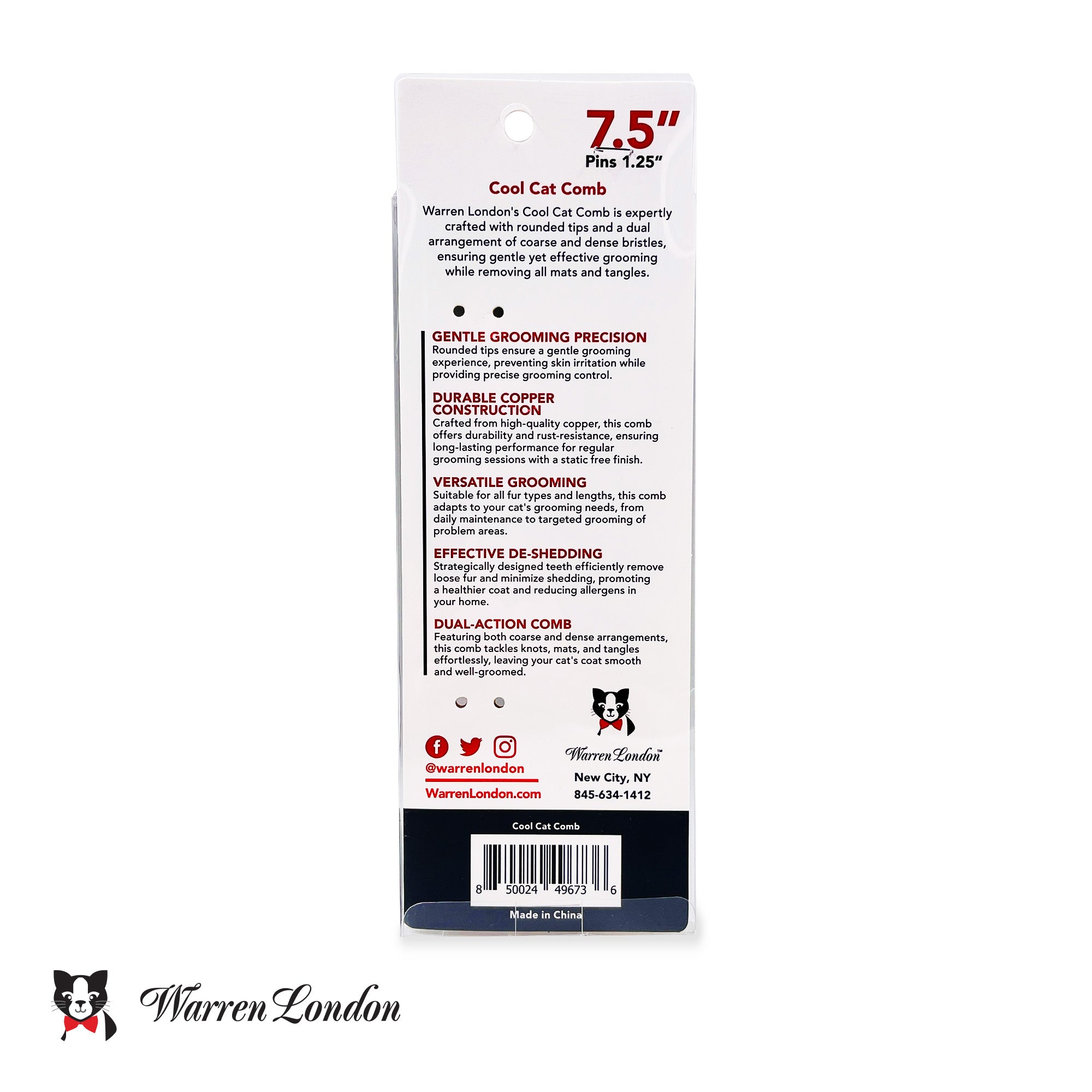 Warren London Cool Cat Comb