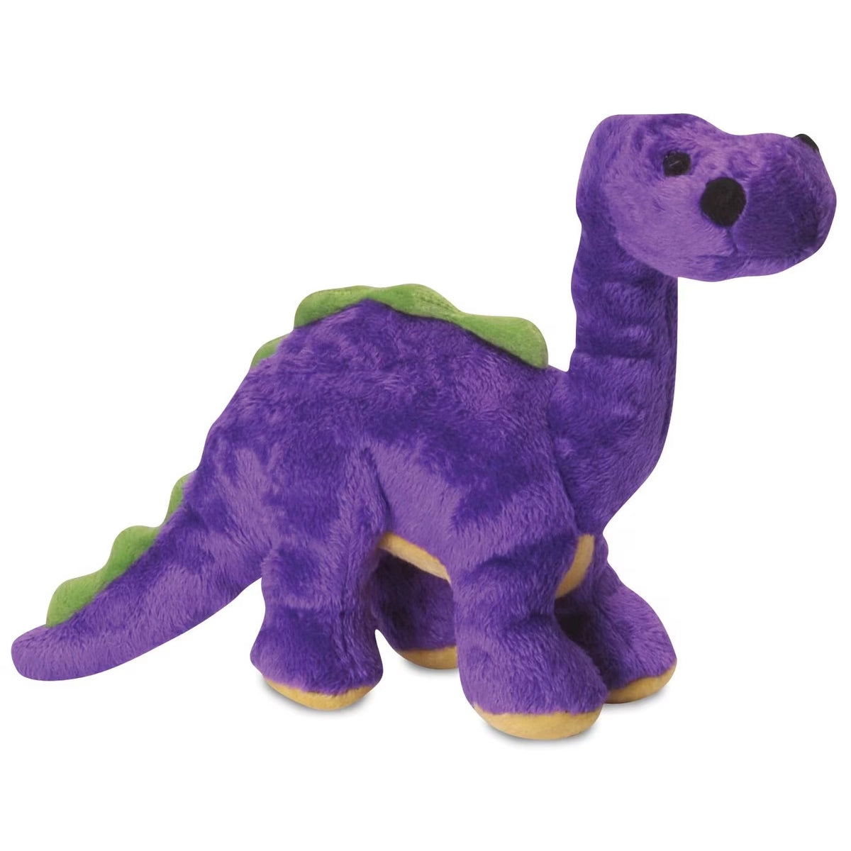 goDog Dinos Bruto w/Chew Guard Plush Dog Toy Purple Small
