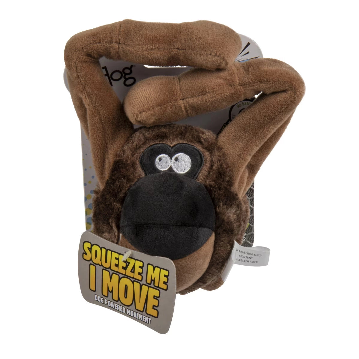 goDog Action Ape Plush Dog Toy