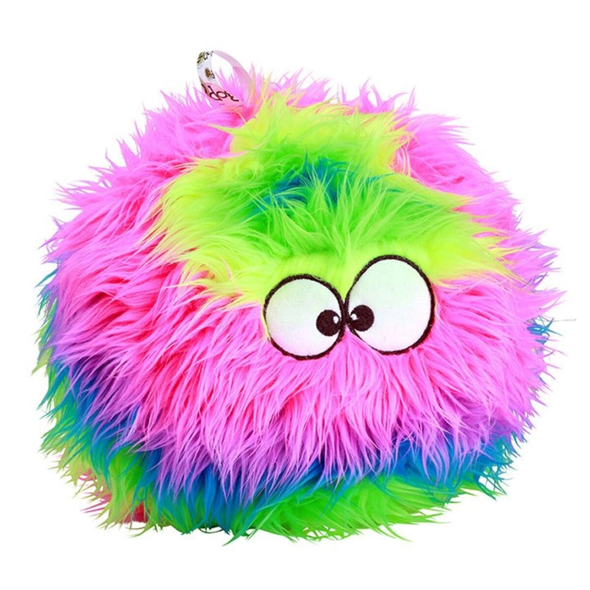 goDog Furballz w/Chew Guard Rainbow Plush Dog Toy Large