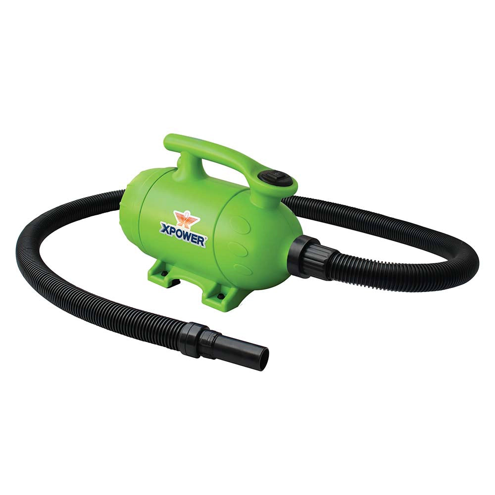 XPOWER B-2 Pro at Home Pet Grooming Dog Force Hair Dryer and Vacuum - Green