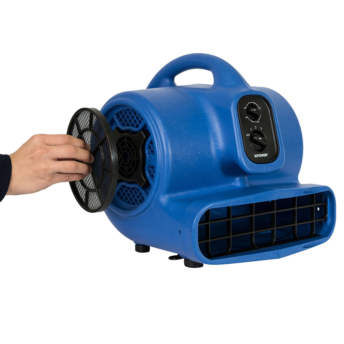XPOWER X-430TF-MDK Professional 3 Speed Pet Grooming Dog Cage Dryer with Multi Drying Hose Kit, Timer & Filters