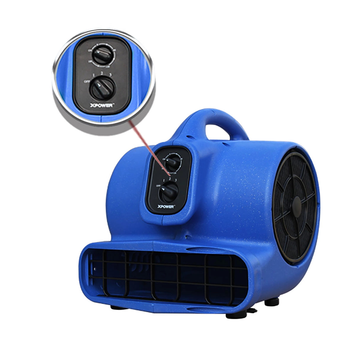 XPOWER X-430TF-MDK Professional 3 Speed Pet Grooming Dog Cage Dryer with Multi Drying Hose Kit, Timer & Filters