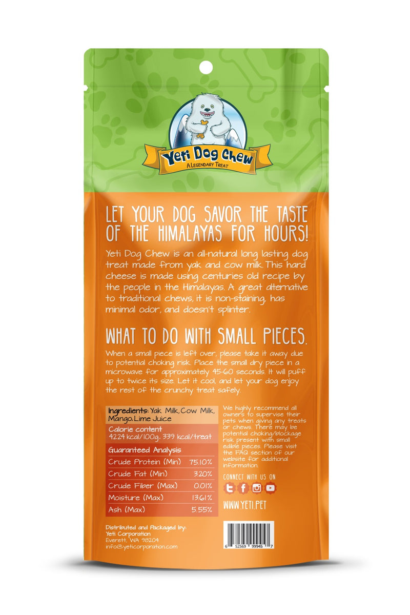 Yeti Dog Chews Mango Large Chews 1 piece 3.5oz