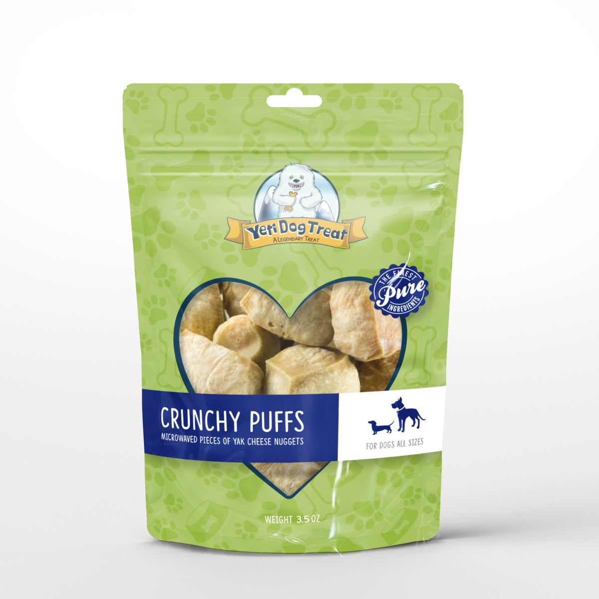 Yeti Dog Chew Crunchy Puffs 3.5oz Bag