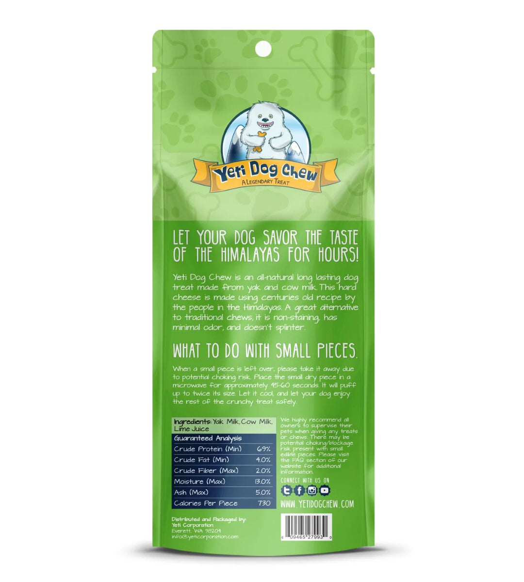 Yeti Dog Chew 1pc X-Large Chew 5.5 oz Bag