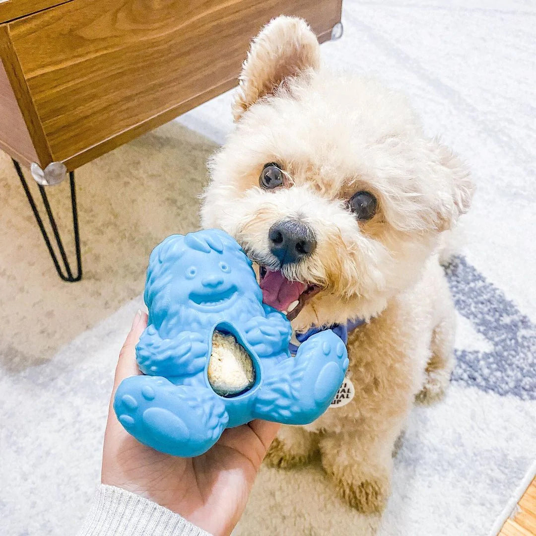 Yeti Dog Chew Puff & Play Hangry Yeti Blue