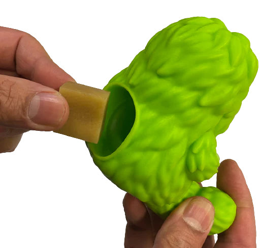 Yeti Dog Chew Puff & Play Hangry Yeti Green