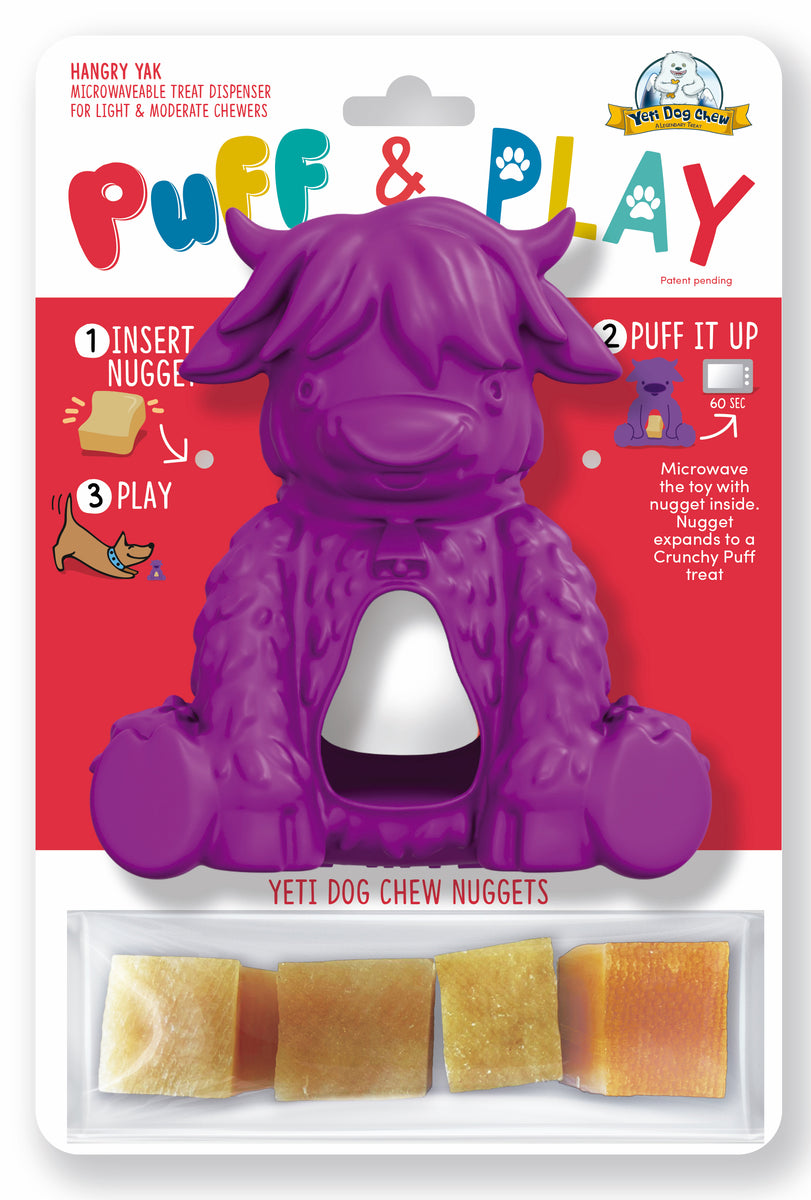 Yeti Dog Chew Puff & Play Hangry Yak Purple