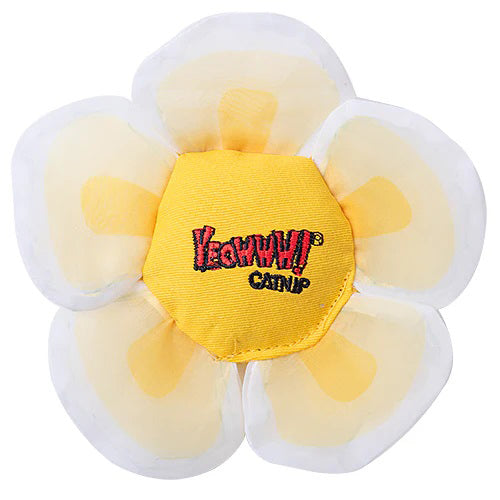 Yeowww! Catnip Daisy's Flower Tops Cat Toy White