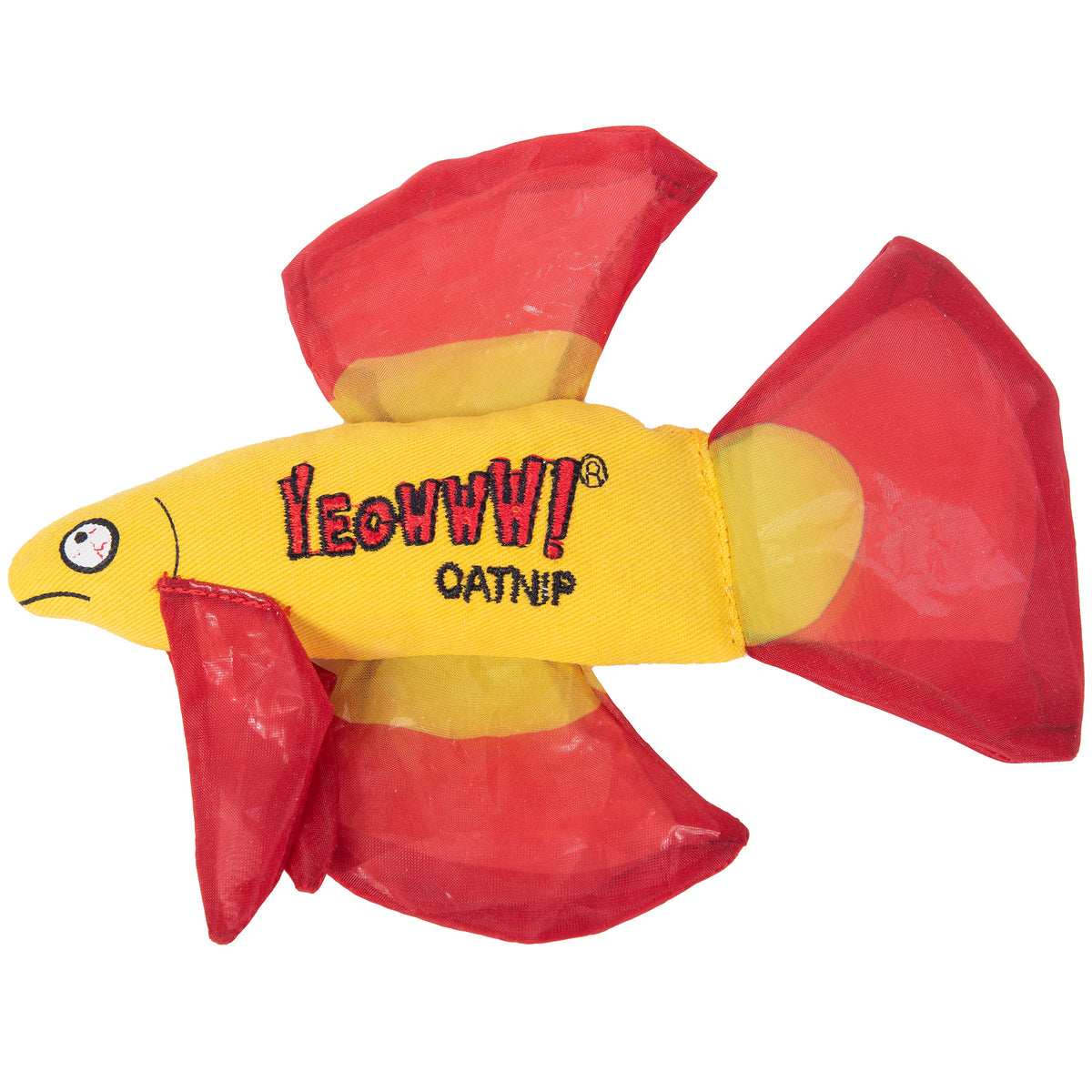 Yeowww! Mo Betta Fish Cat Toy Red