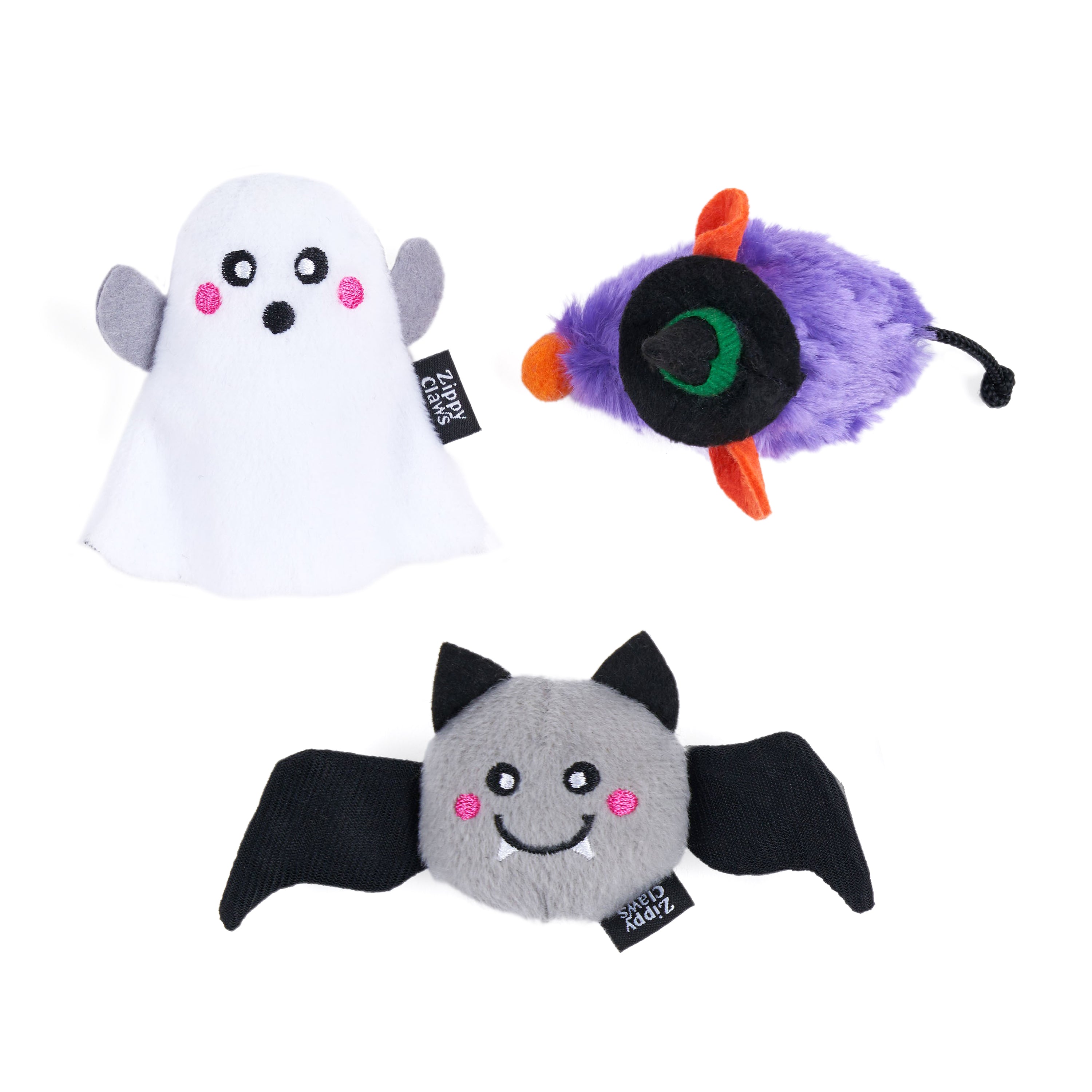 ZippyClaws Halloween Haunted Critters Cat Toy 6pk