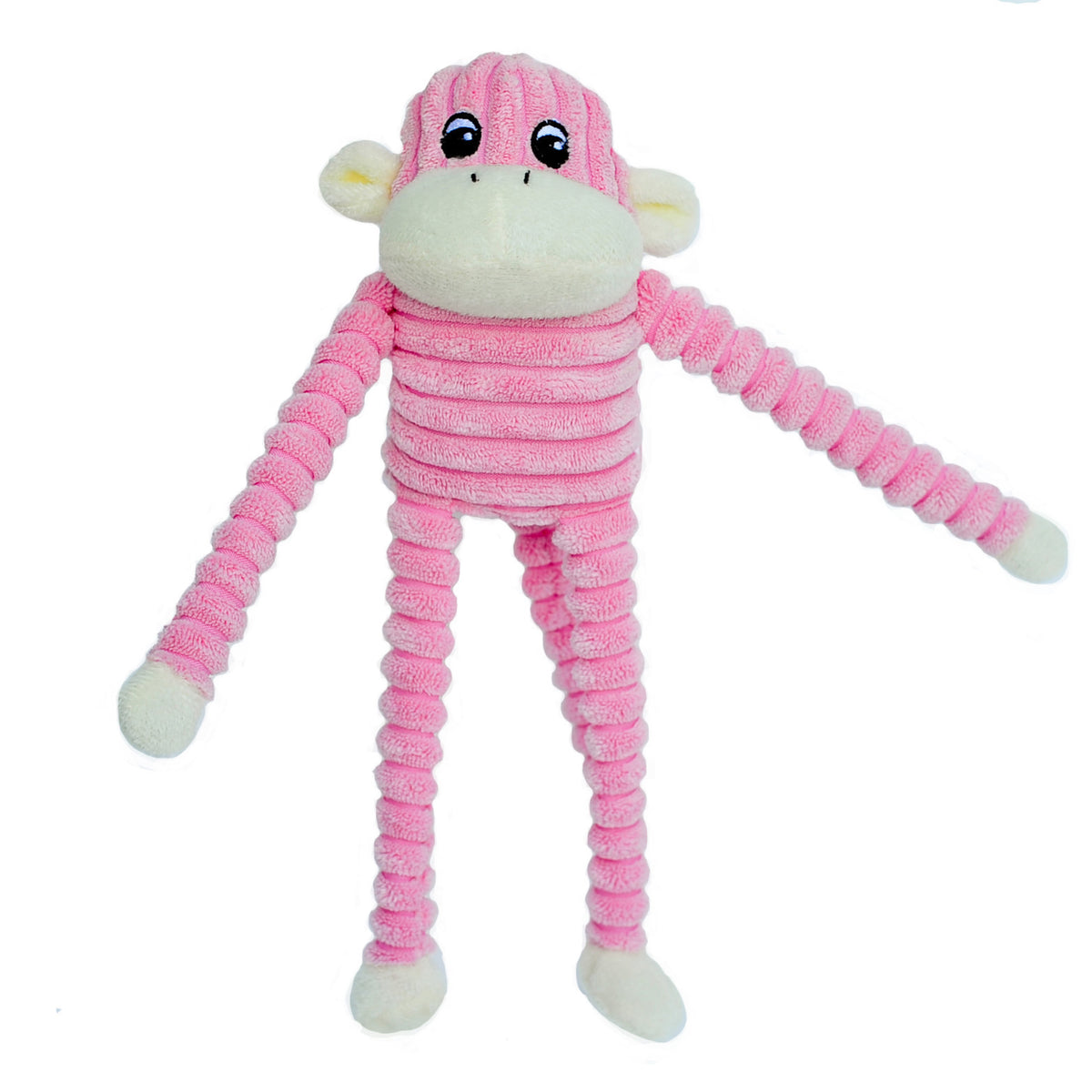 ZippyPaws Spencer Crinkle Monkey Pink Small