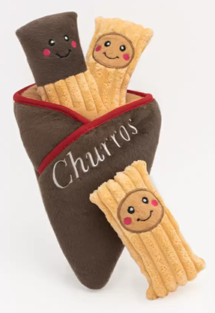 ZippyPaws Burrow Churro Plush Dog Toy