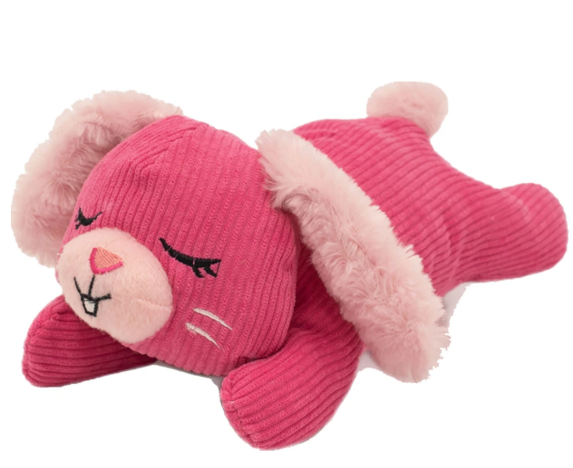 ZippyPaws Snooziez Bunny W/ Shhhqueaker Silent Plush Dog Toy