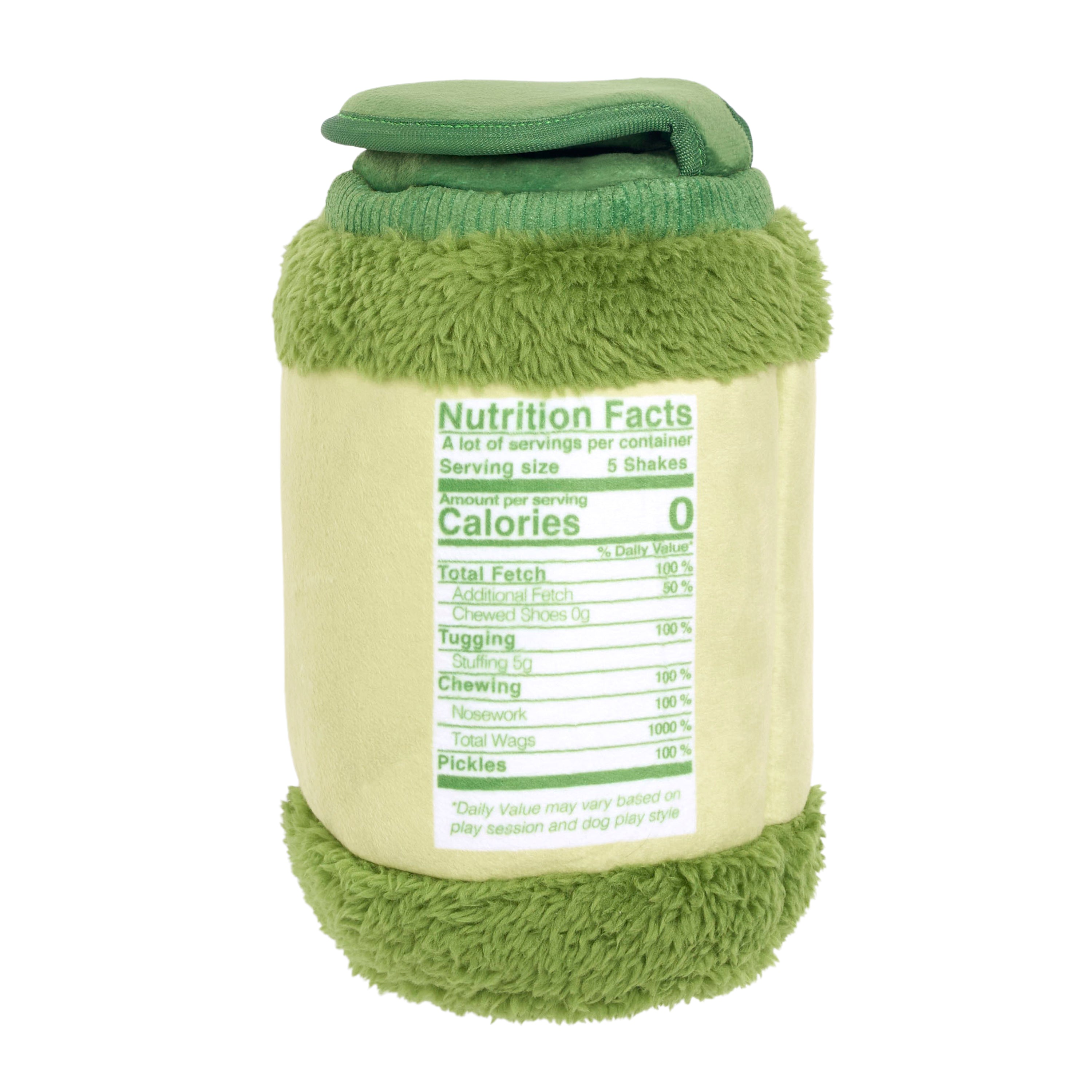 ZippyPaws Bungee Burrow Pickle Jar Plush Dog Toy