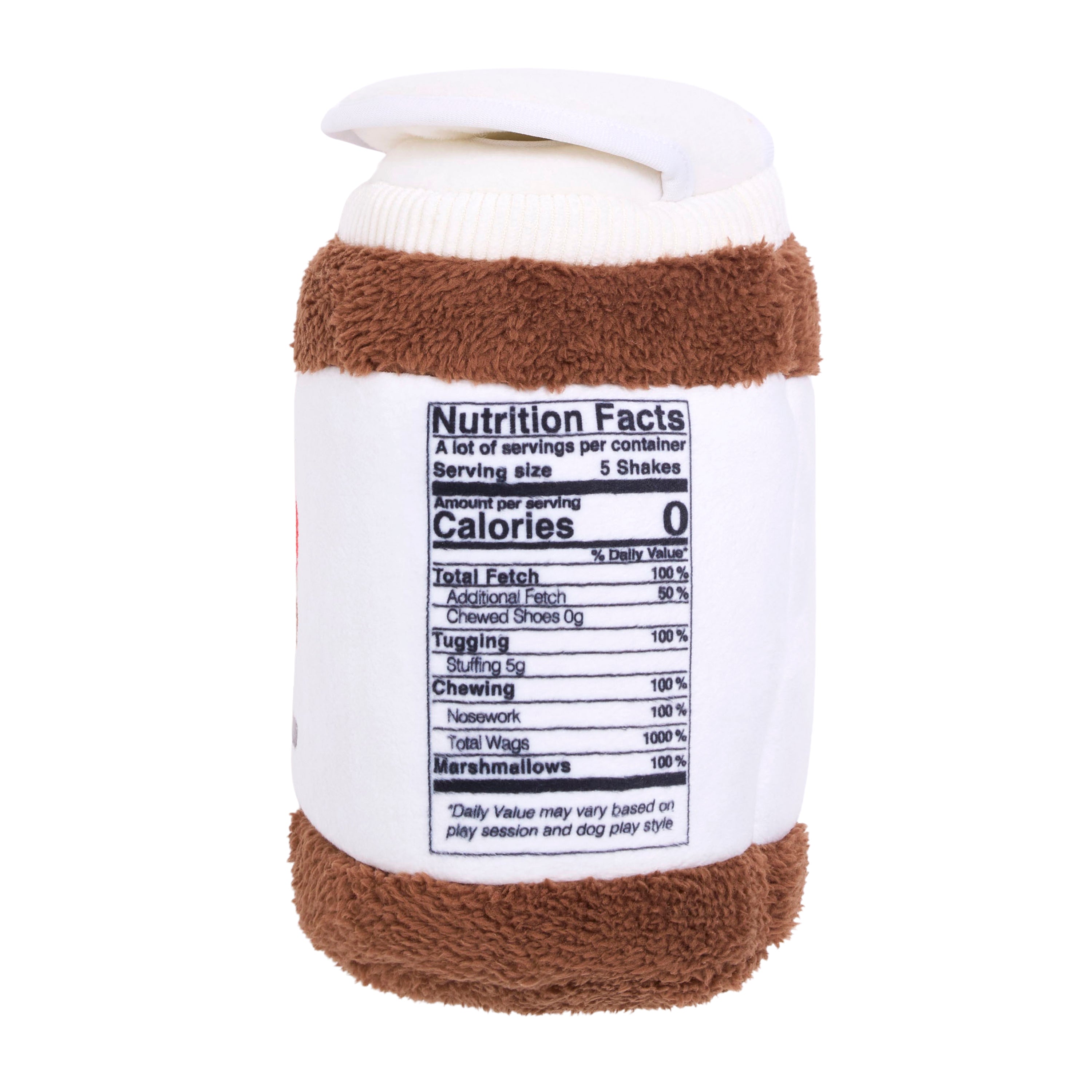 ZippyPaws Bungee Burrow Chocolate Spread Jar Plush Dog Toy