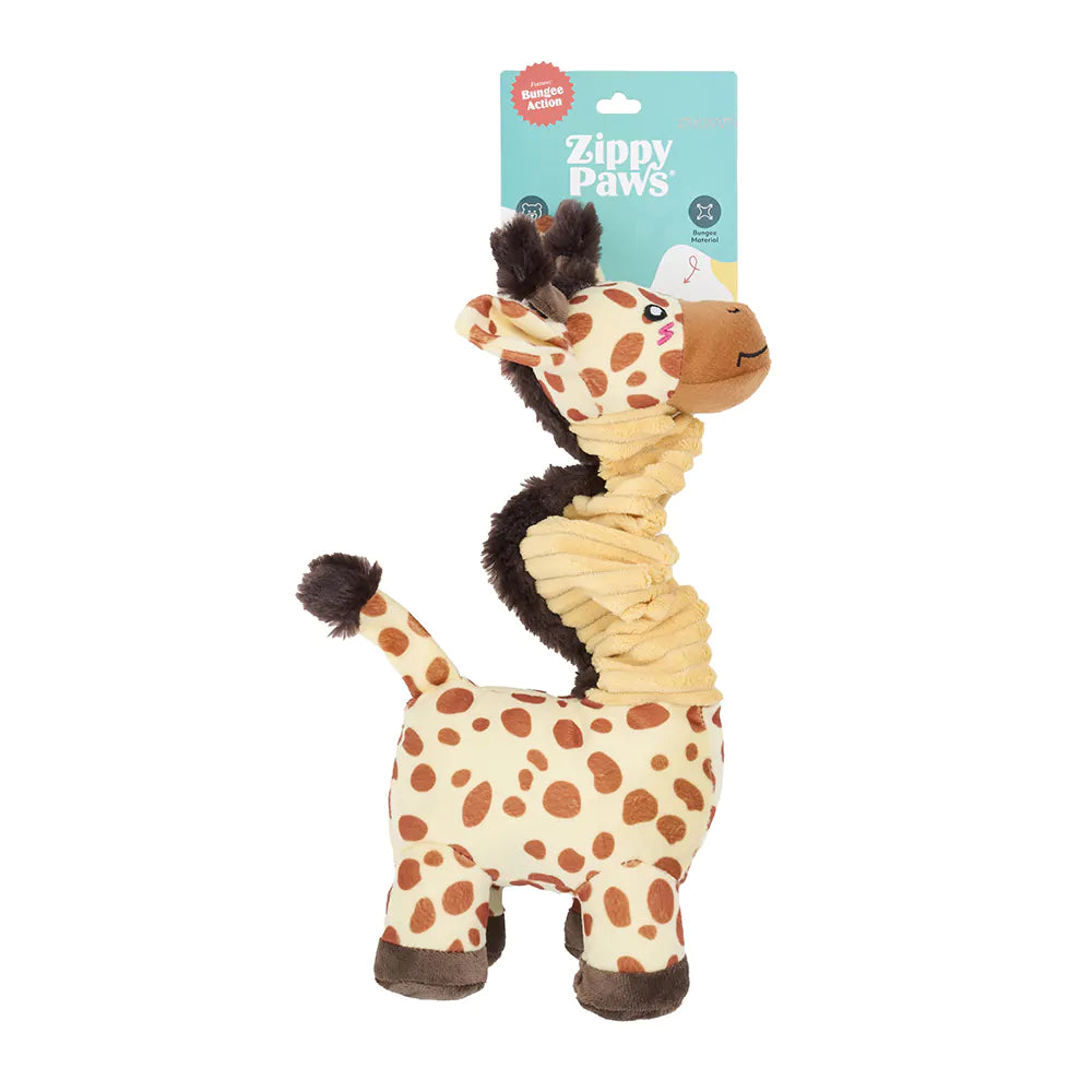 ZippyPaws Bungee Buddiez Giraffe Dog Rope Toy