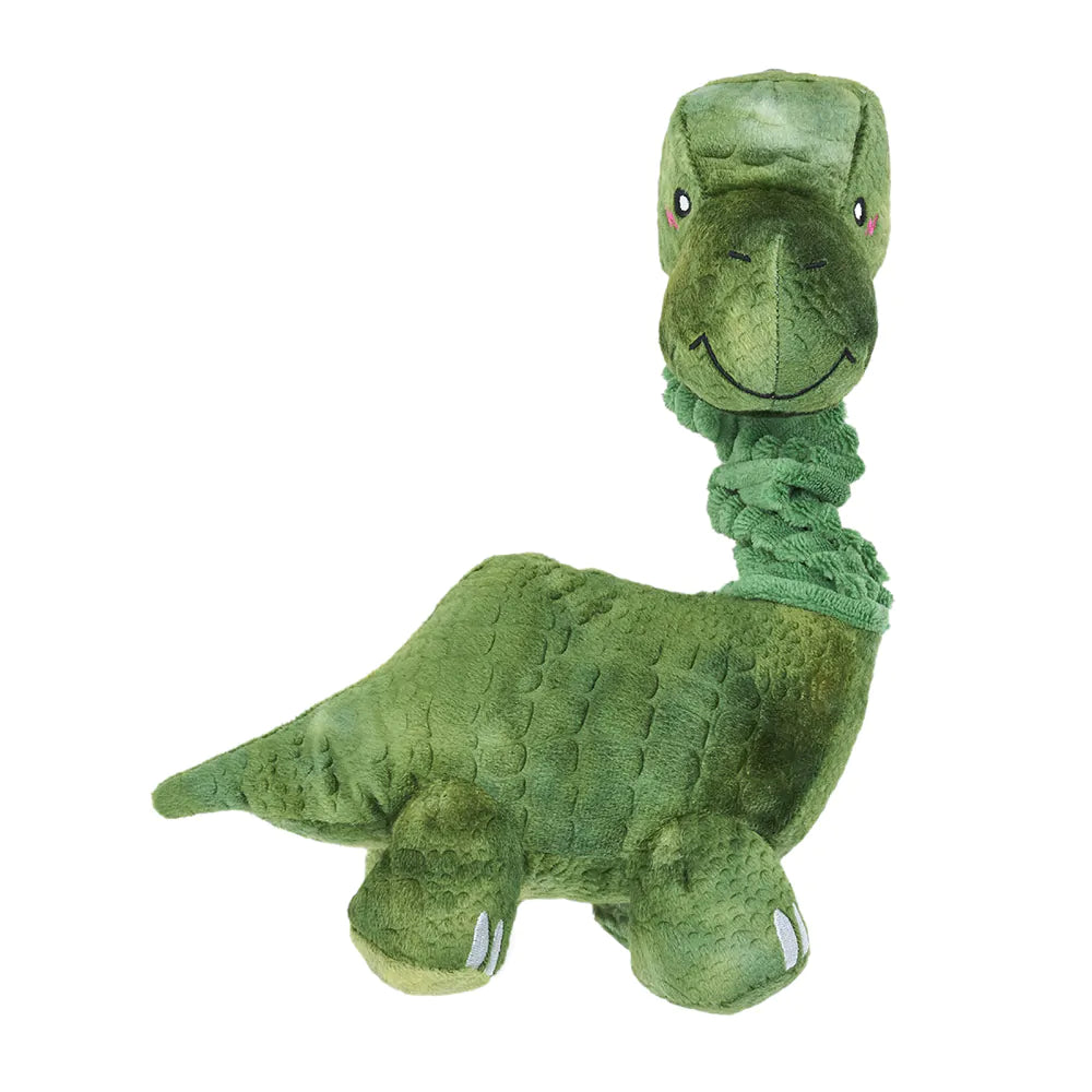 ZippyPaws Bungee Buddiez Dinosaur Dog Rope Toy