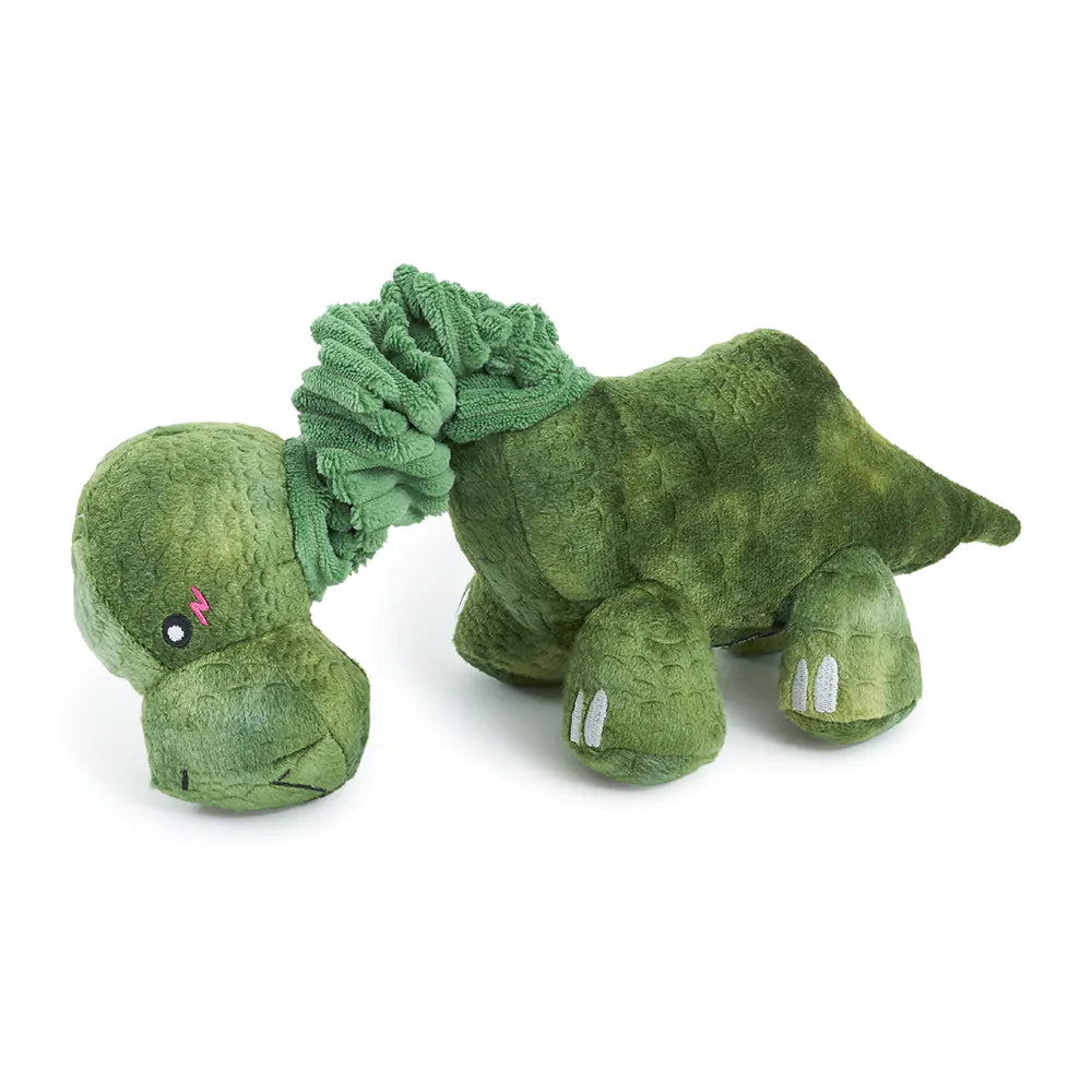 ZippyPaws Bungee Buddiez Dinosaur Dog Rope Toy