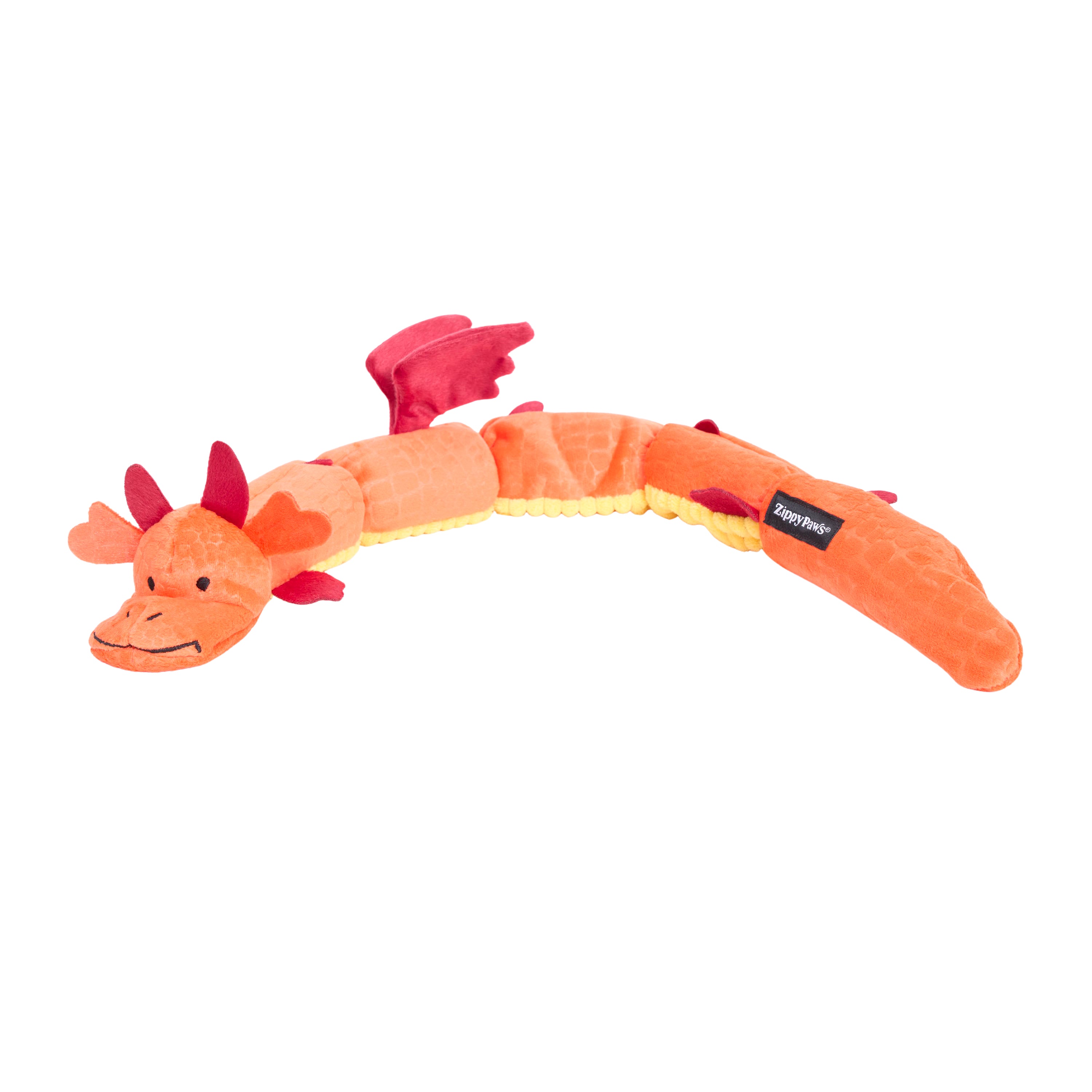 ZippyPaws Zippy Dragonz Red Plush Dog Toy