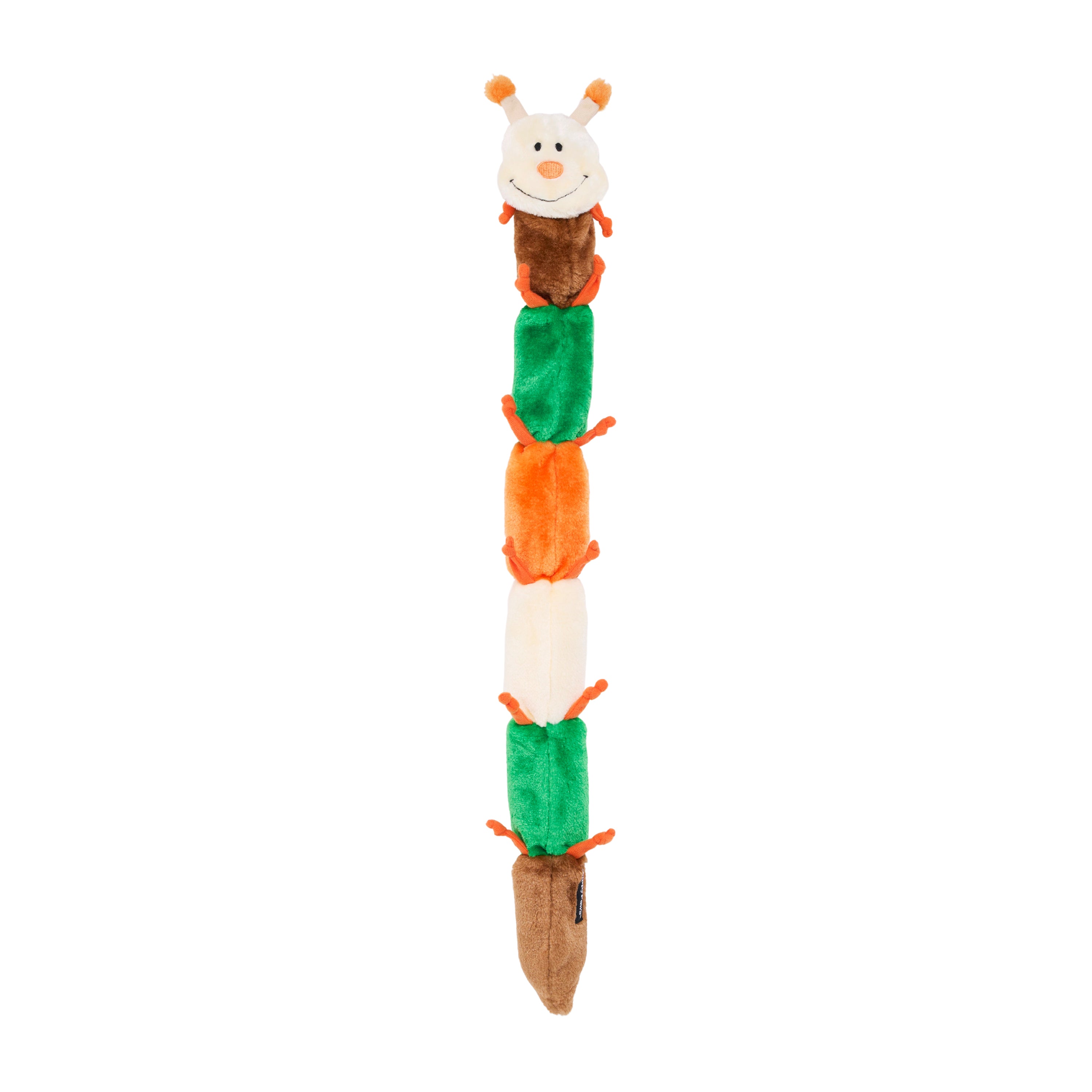 ZippyPaws Zippy Caterpillar Forest Colors Plush Dog Toy