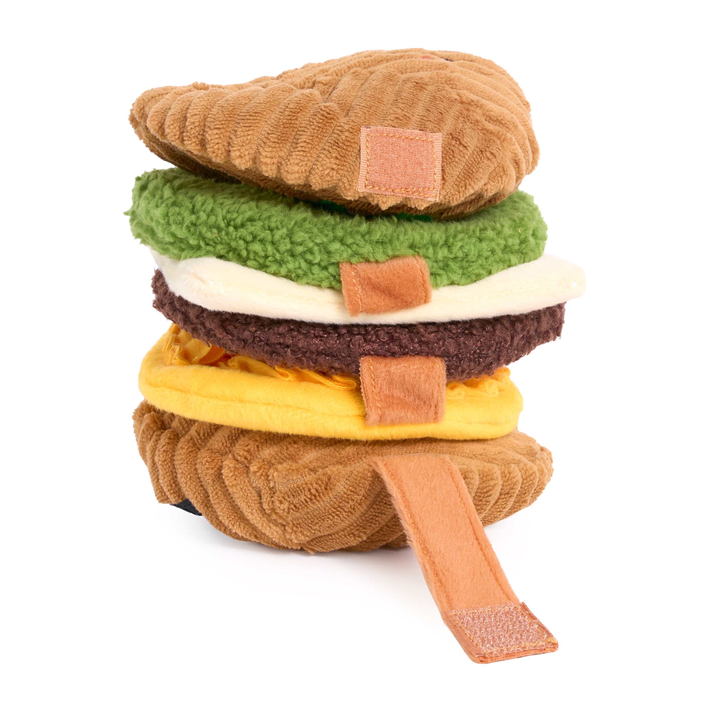 ZippyPaws Snufflerz Stacks Breakfast Sandwich Plush Interactive Dog Toy