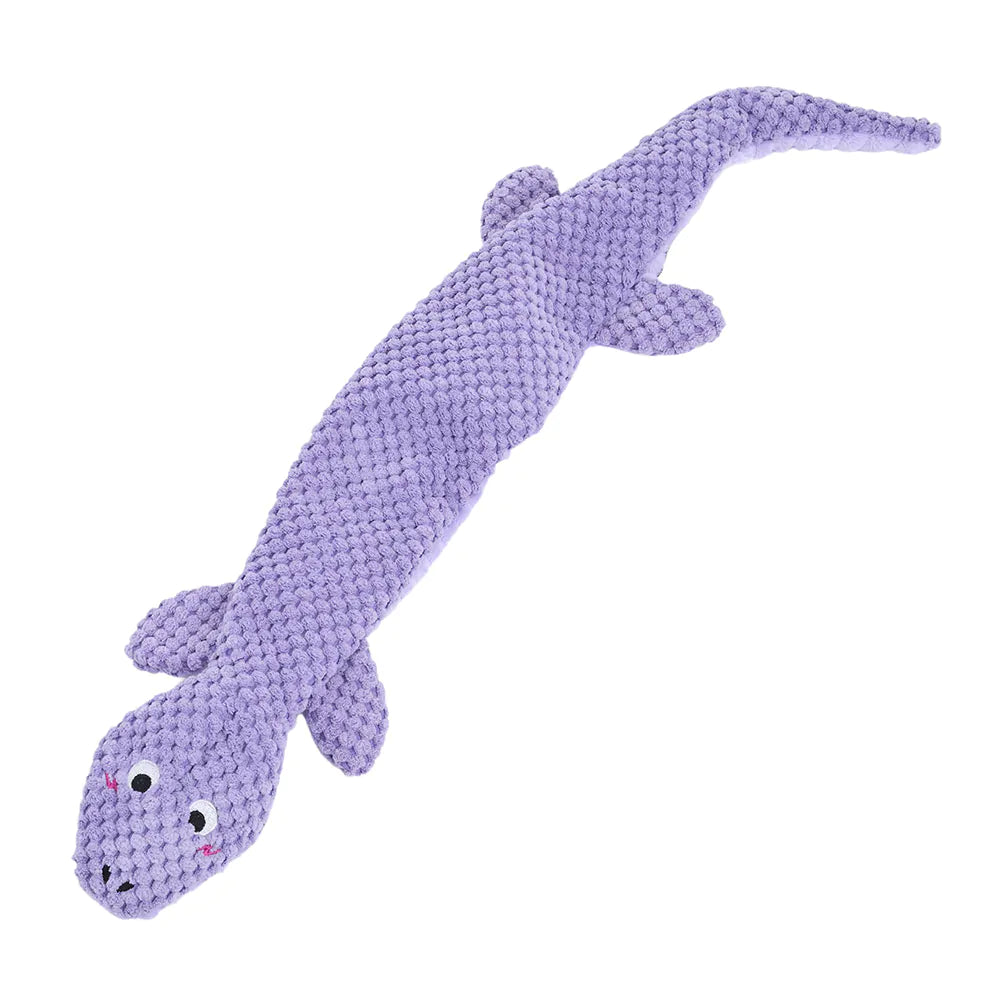 ZippyPaws Rope Reptilez Purple Lizard Dog Rope Toy