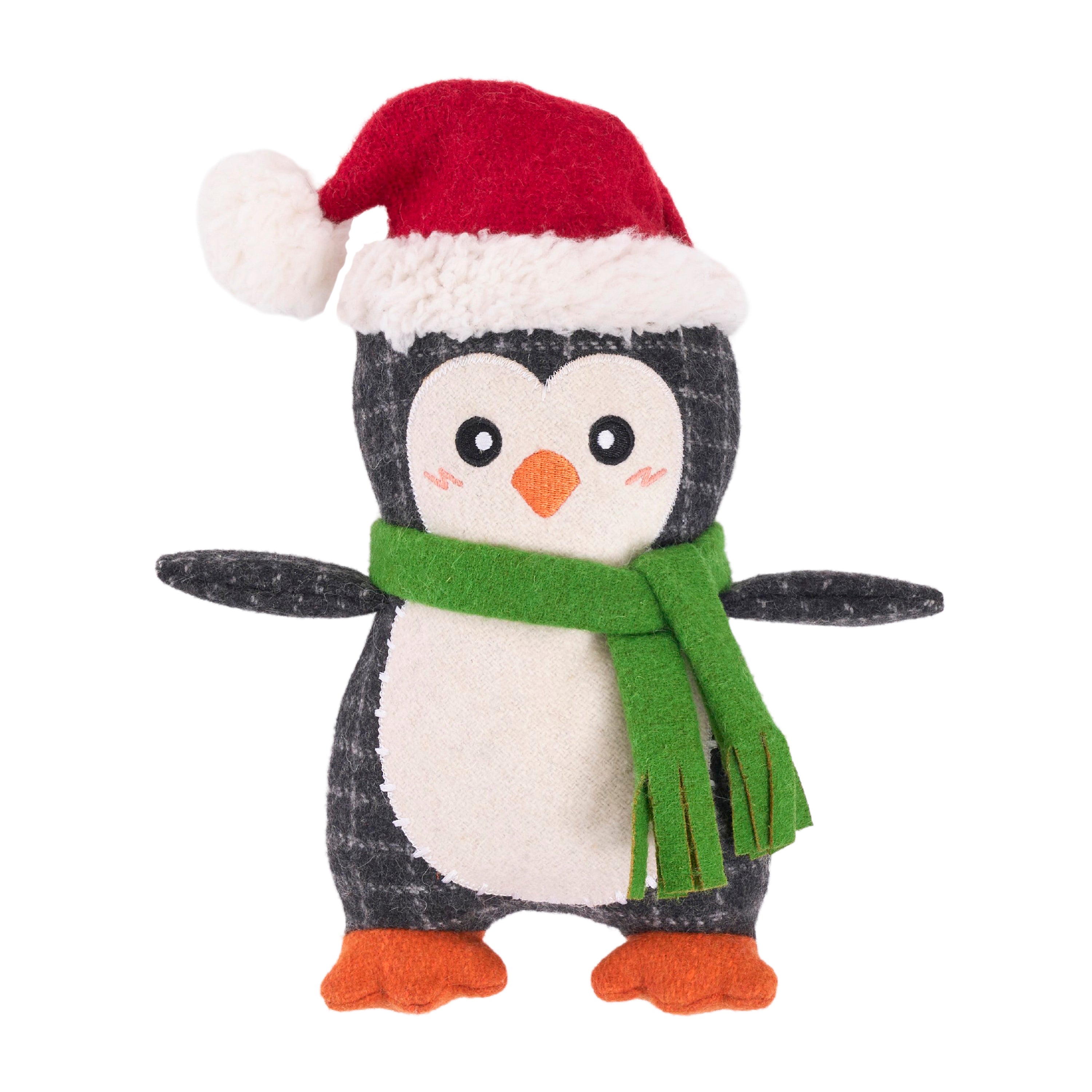 ZippyPaws ZippyPaws ecoZippy Holiday Cotton Cuddler Penguin Plush Dog Toy