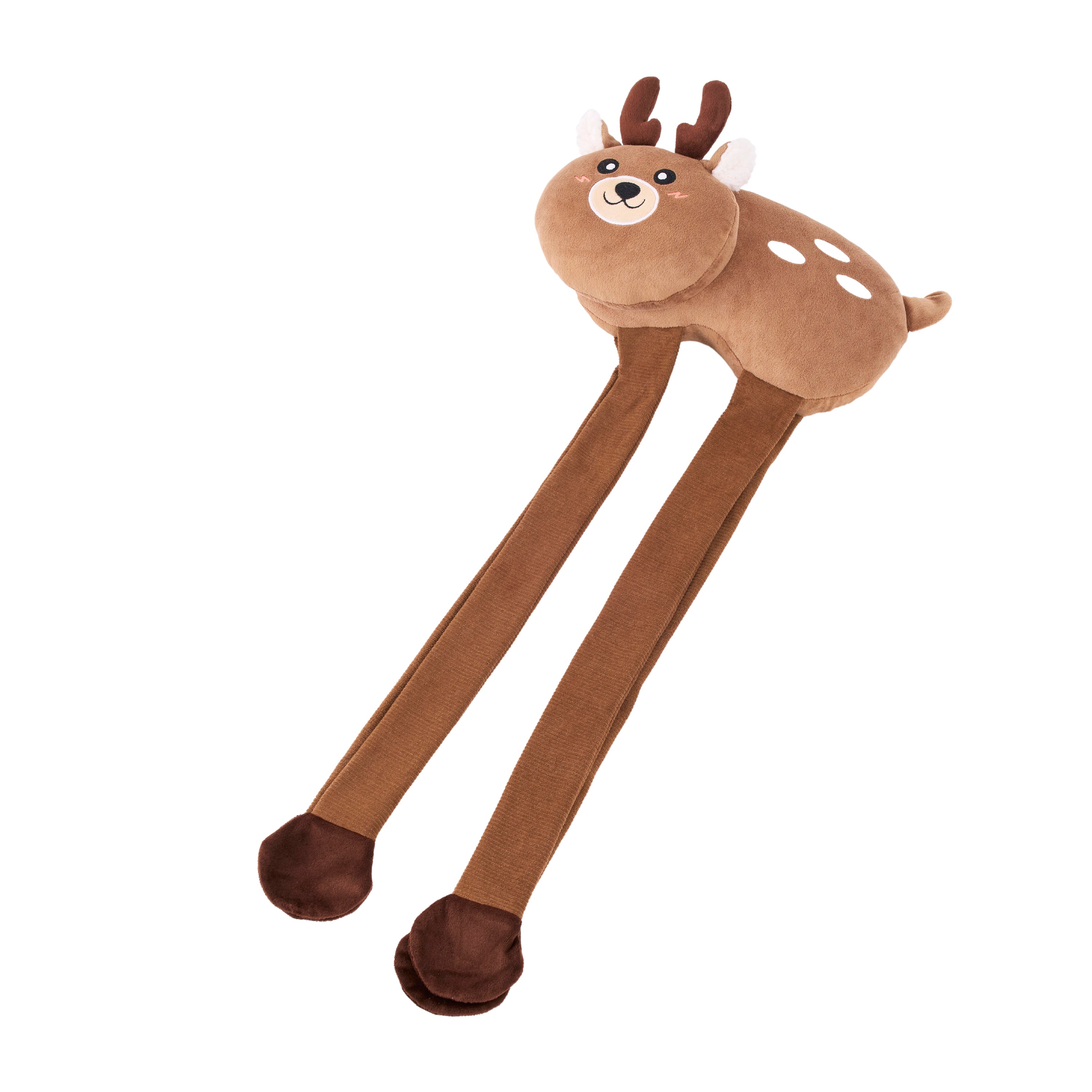 ZippyPaws ZippyPaws ecoZippy Holiday Crinkle Reindeer Plush Dog Toy